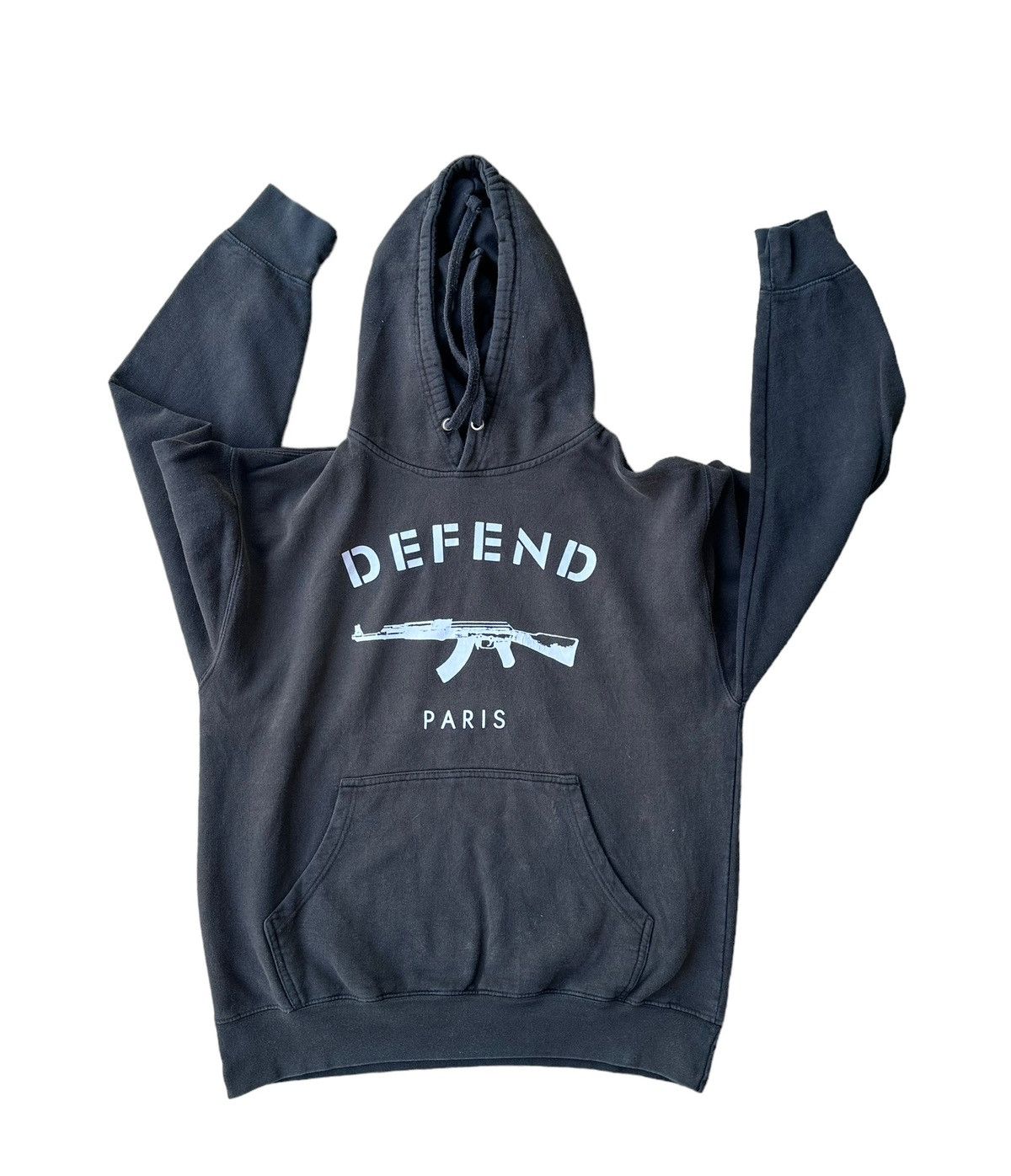 Vintage Defend Paris pullover hoodie Size US M / EU 48-50 / 2 - 3 Thumbnail