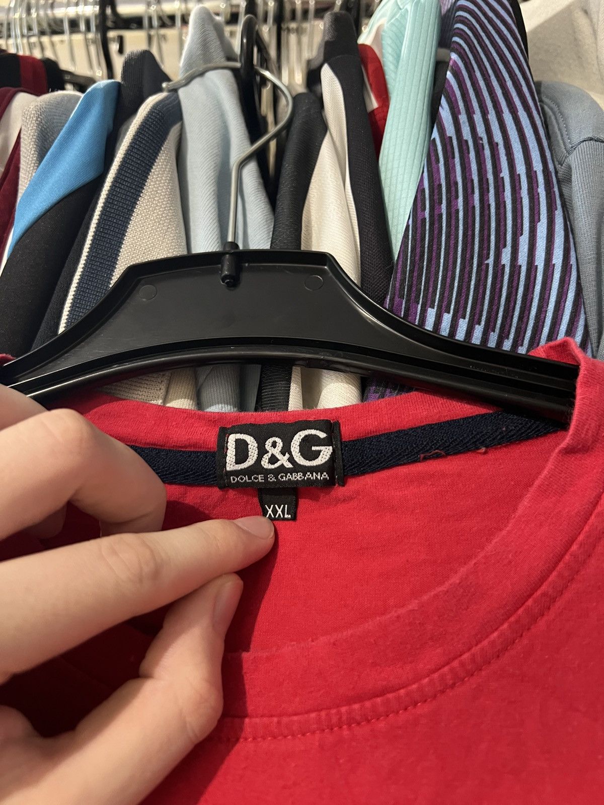 Dolce & Gabbana VINTAGE DOLCE & GABBANA RED GRAPHIC HYPE T SHIRT SIZE XXL Size US XL / EU 56 / 4 - 5 Thumbnail