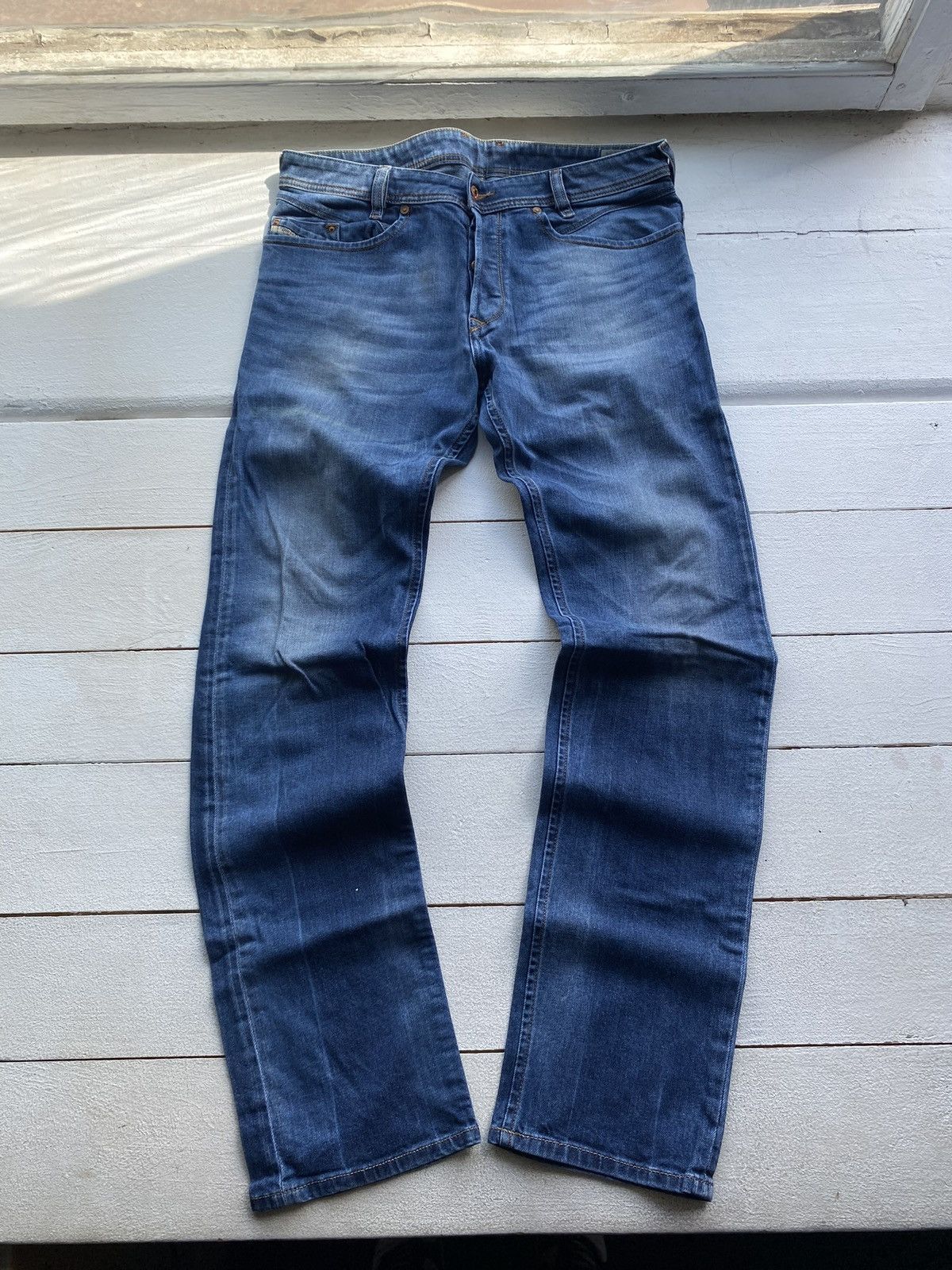 Diesel × Vintage 🔥Punk Opium Diesel Blue Mens Jeans 32 regular slim tapered Size US 32 / EU 48 - 2 Thumbnail