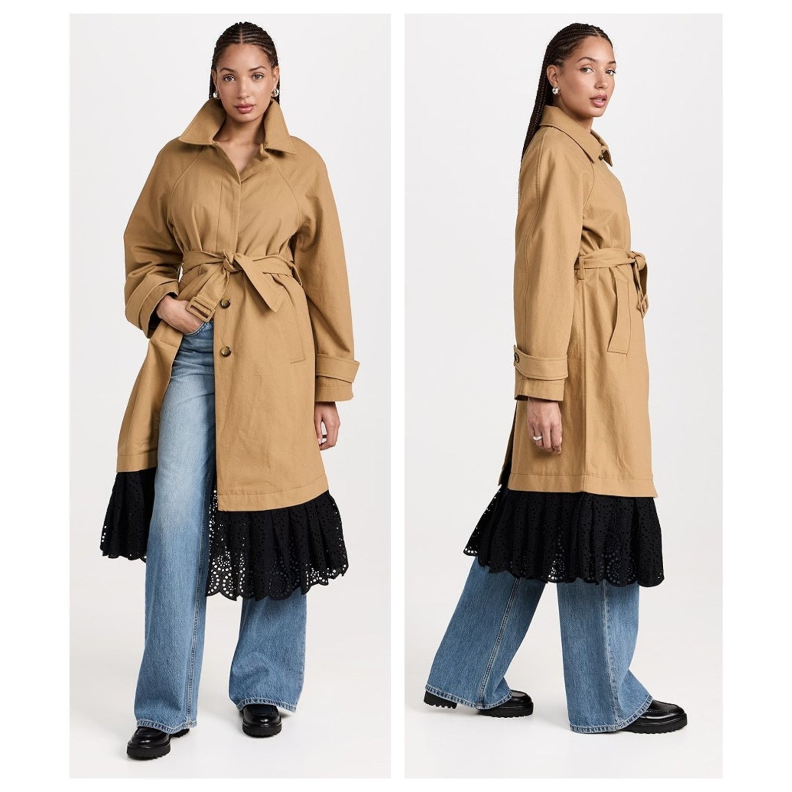 Sea New York Sea NY Maeve Eyelet Long Sleeve Trench Coat Size XL Size XL / US 12-14 / IT 48-50 - 17 Thumbnail