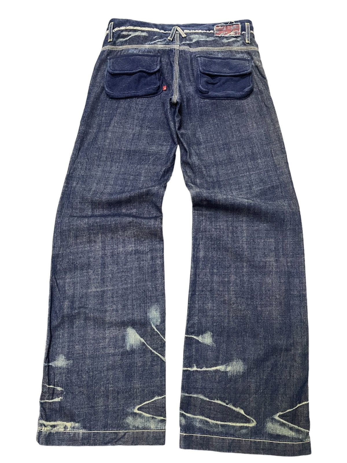 If Six Was Nine × Le Grande Bleu (L.G.B.) G.O.A Japan Style Indigo Wash Flared Wide Leg Jeans Size US 31 - 2 Thumbnail