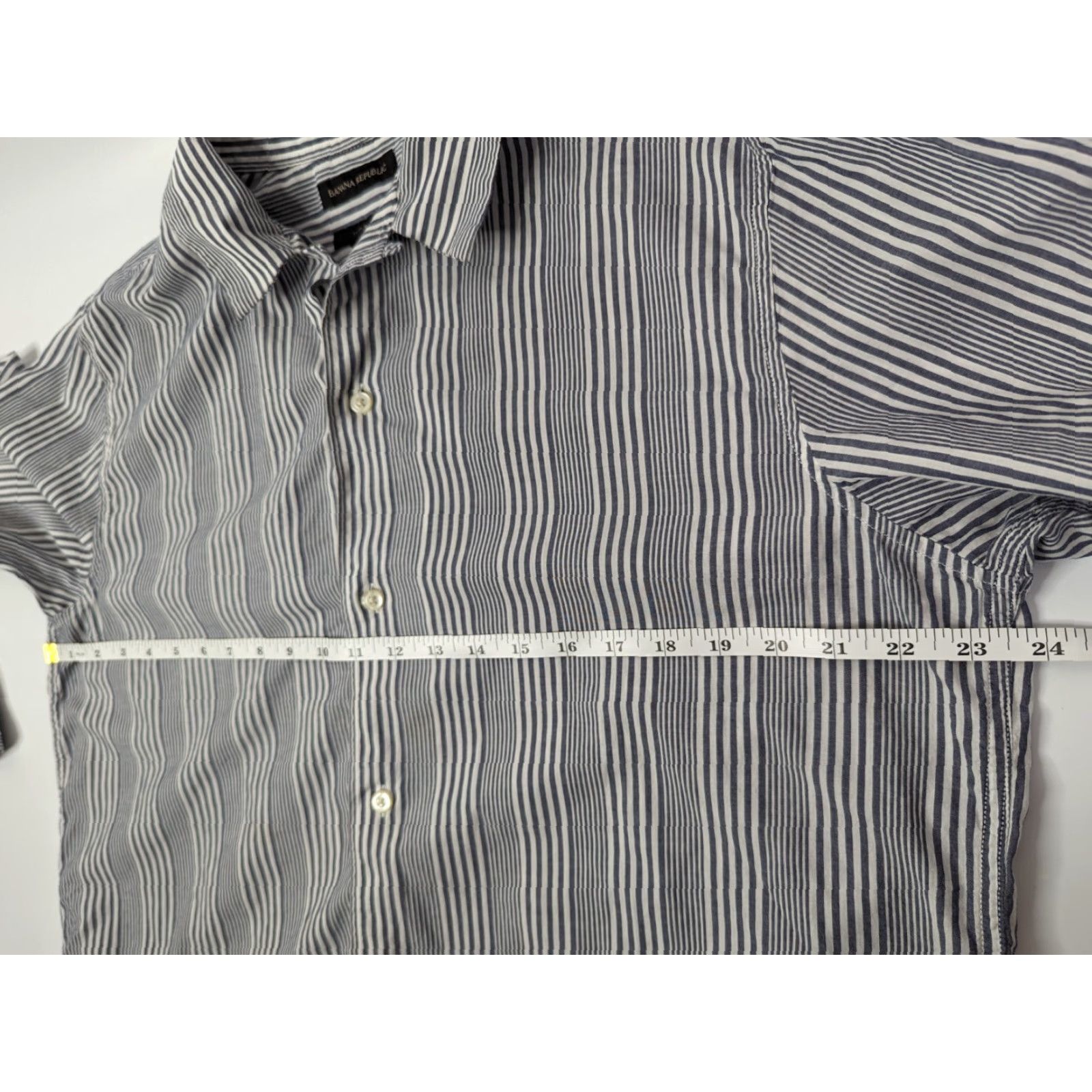 Banana Republic Banana Republic Shirt Men XL Cotton Striped Slim Fit Long Sleeve Button-Up Regular Size US XL / EU 56 / 4 - 6 Thumbnail