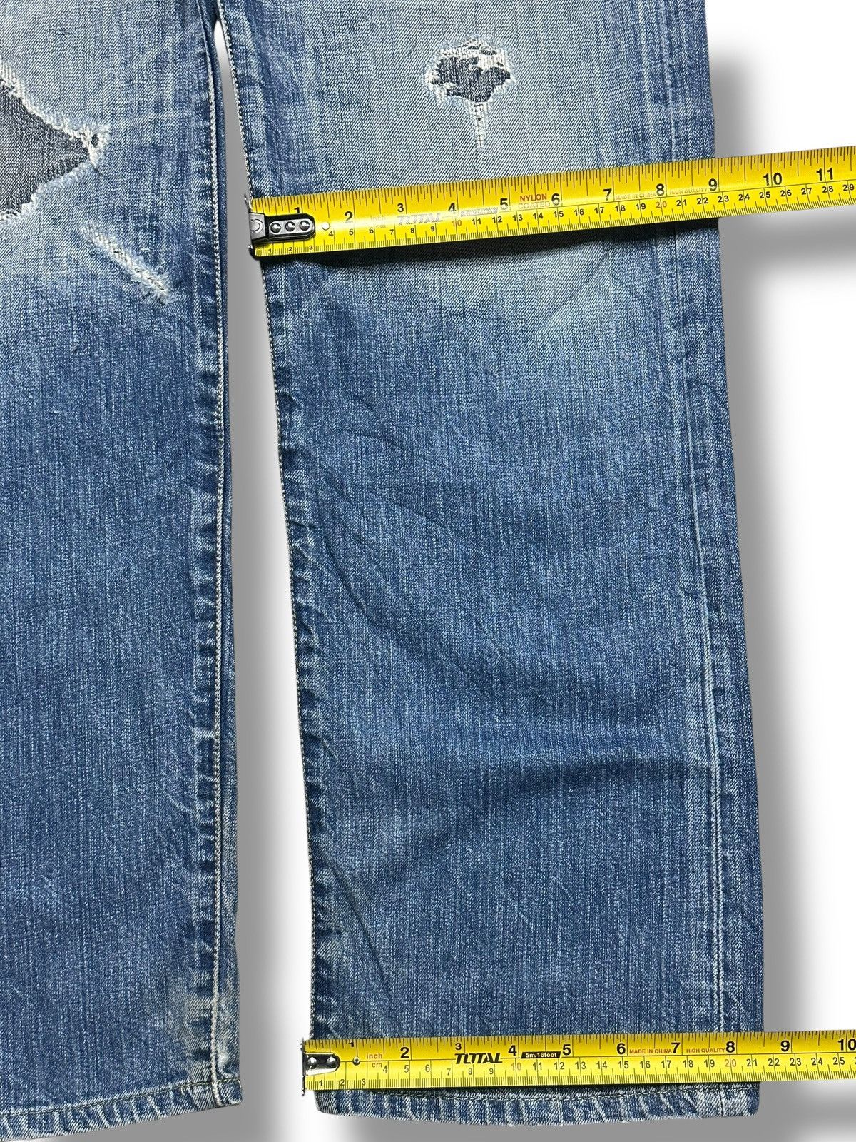 Levi's Levis 501 Vintage Distressed Straight Jean Faded Wash Size US 32 / EU 48 - 21 Thumbnail