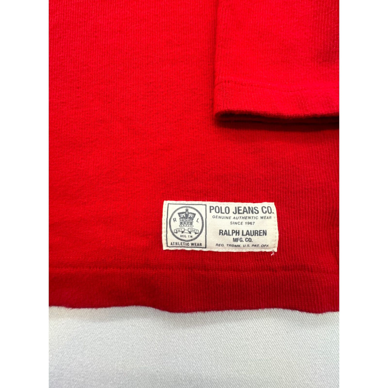 Polo Ralph Lauren VINTAGE Polo Jeans Co. Embroidered Spell Out Red V-Neck Sweater Mens XL Polo Ralph Lauren Shirt Mens XL Red Embroidered 2226 90s Size US XL / EU 56 / 4 - 5 Thumbnail