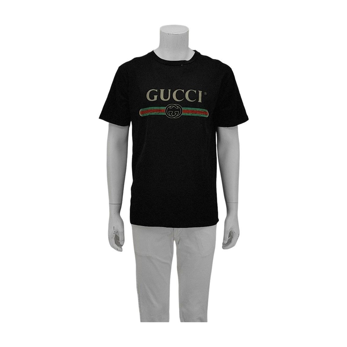 Gucci Gucci Logo Print Cotton T-Shirt Size S Size US S / EU 44-46 / 1 - 1 Thumbnail