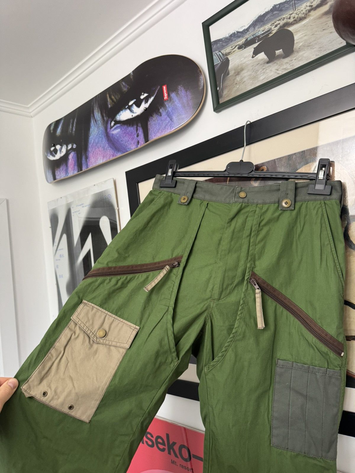 Acne Studios Acne Studios Cargo Trouser Pants Olive Green Multipocket Size US 30 / EU 46 - 3 Thumbnail