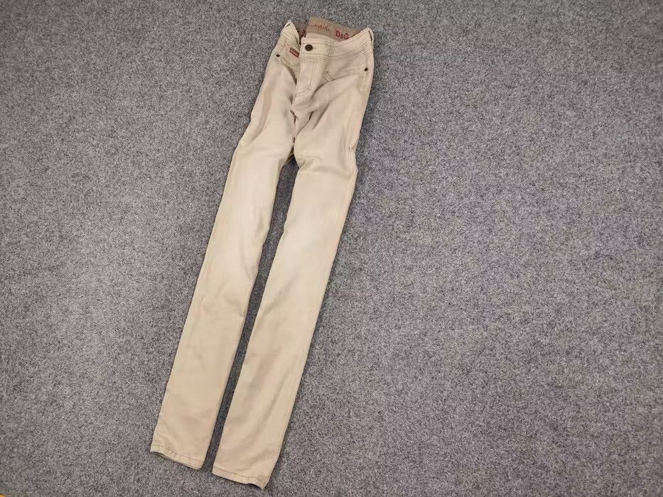 Dolce & Gabbana Vintage 90's Dolce & Gabbana amazing Beige denim tight Jeans Size 30" / US 8 / IT 44 - 2 Thumbnail