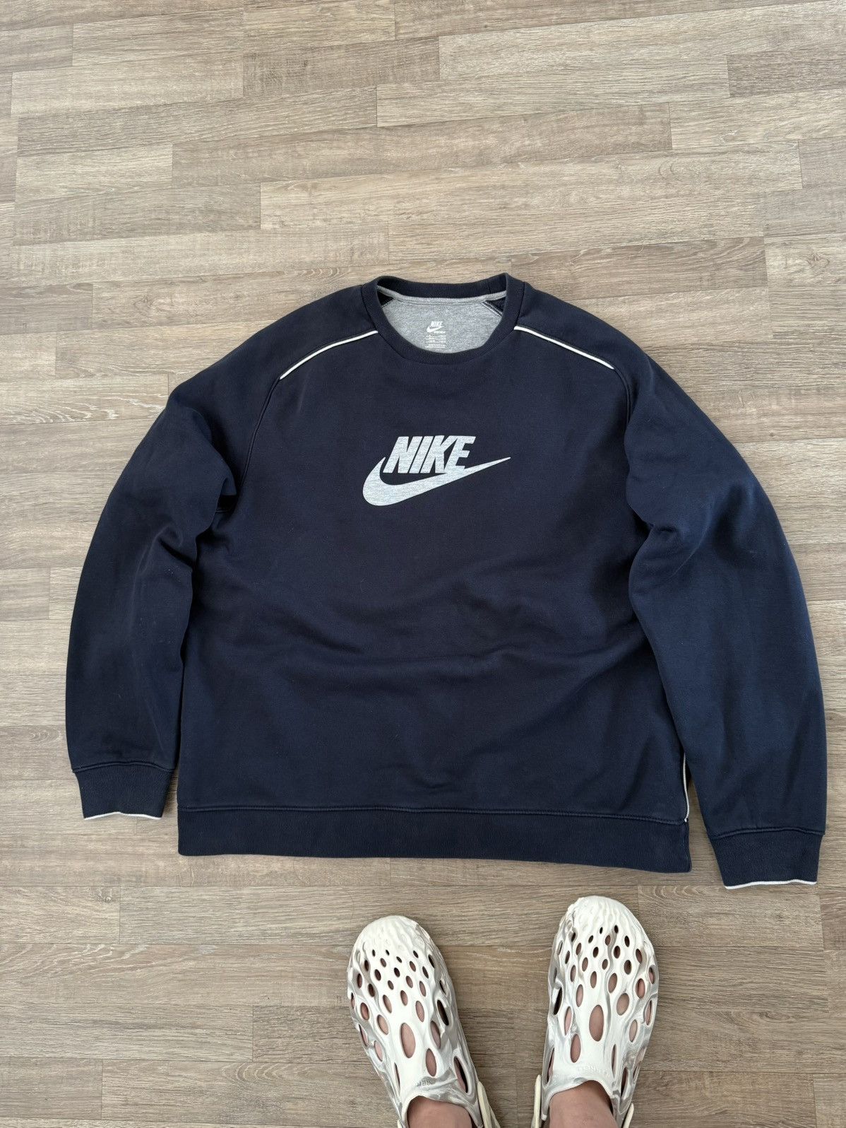Nike Vintage Nike 00s Track Big Logo Sweatshirt Drill Jacket Size US XL / EU 56 / 4 - 5 Thumbnail