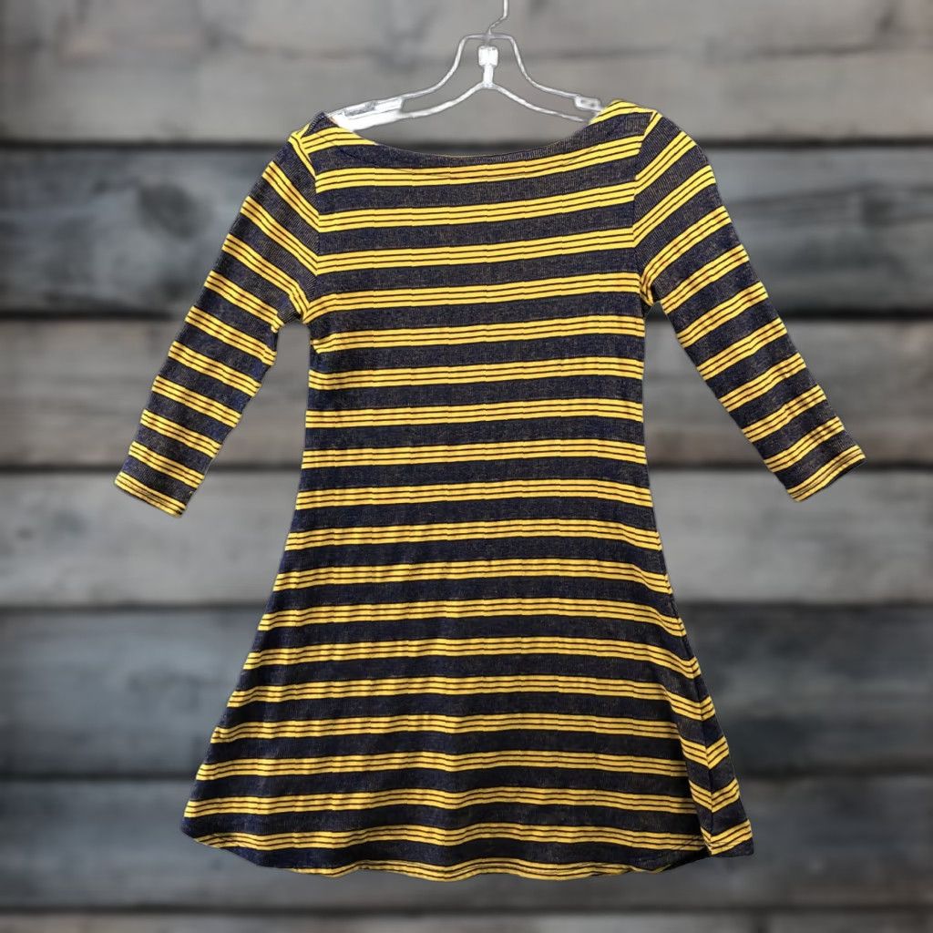 Urban Outfitters Urban Outfitters BDG Dress Women XS Multicolor Stripe 3/4 Sleeve Boat Neck Short Knit Pullover Casual Size XS / US 0-2 / IT 36-38 - 1 Thumbnail