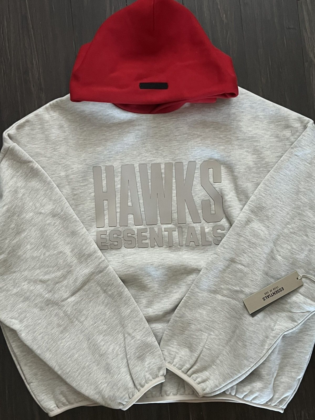 Essentials × NBA Fear of God Essentials NBA Hoodie Hawks light heather Size US L / EU 52-54 / 3 - 1 Thumbnail
