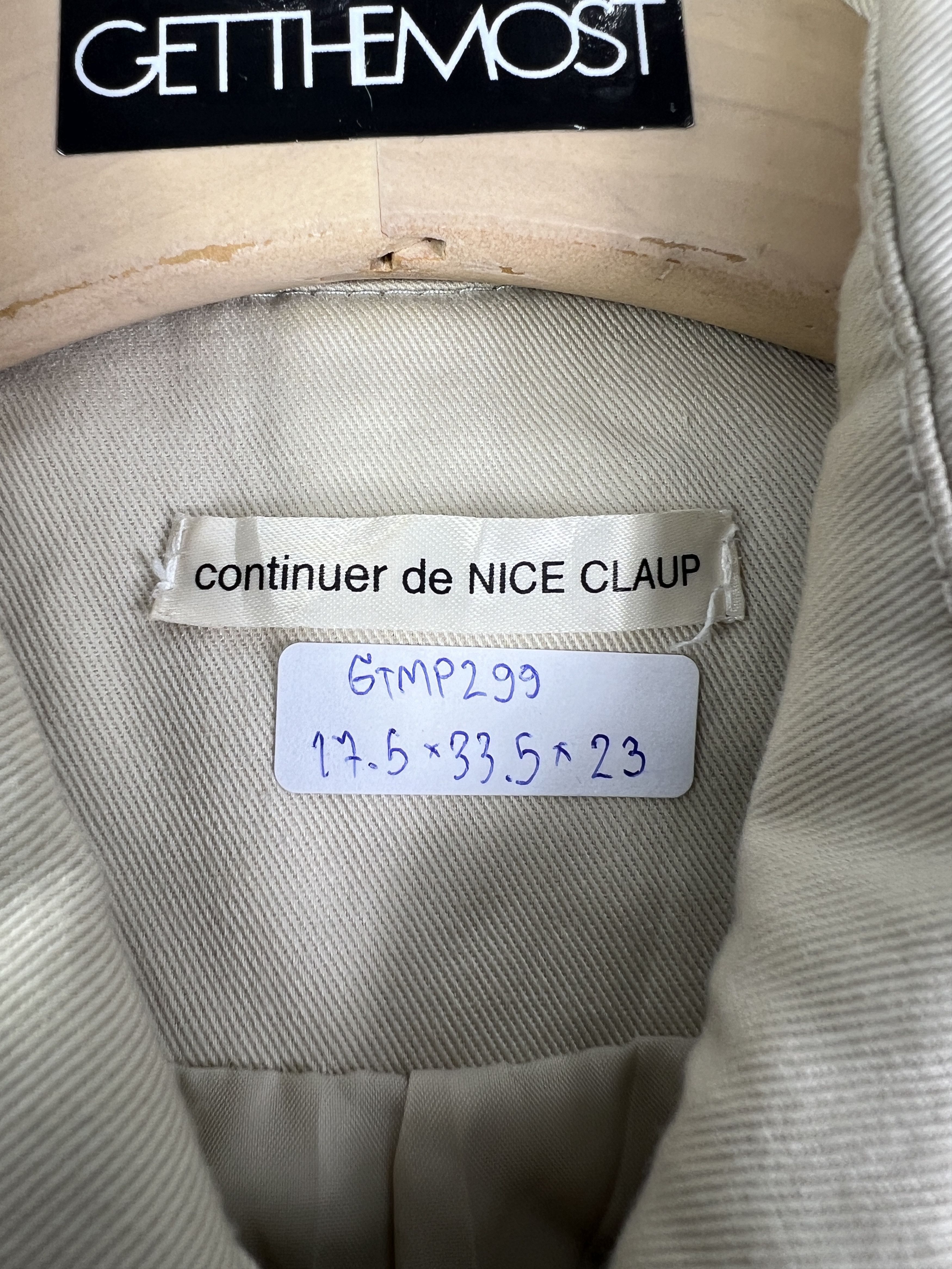 Japanese Brand continuer de NICE CLAUP Trench Coat (M) GTMP299 Size M / US 6-8 / IT 42-44 - 2 Thumbnail