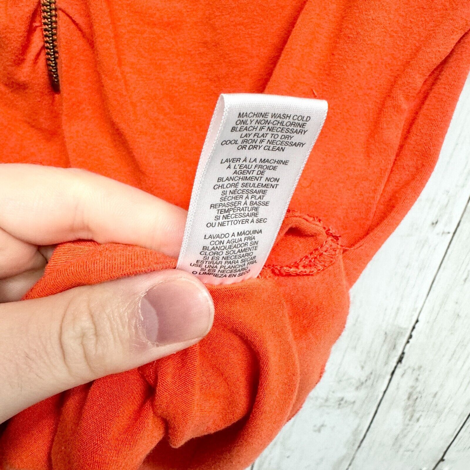 Michael Kors Michael Kors MK Short XS Ruched Half Zip Polo Burnt Orange Size XS / US 0-2 / IT 36-38 - 4 Thumbnail
