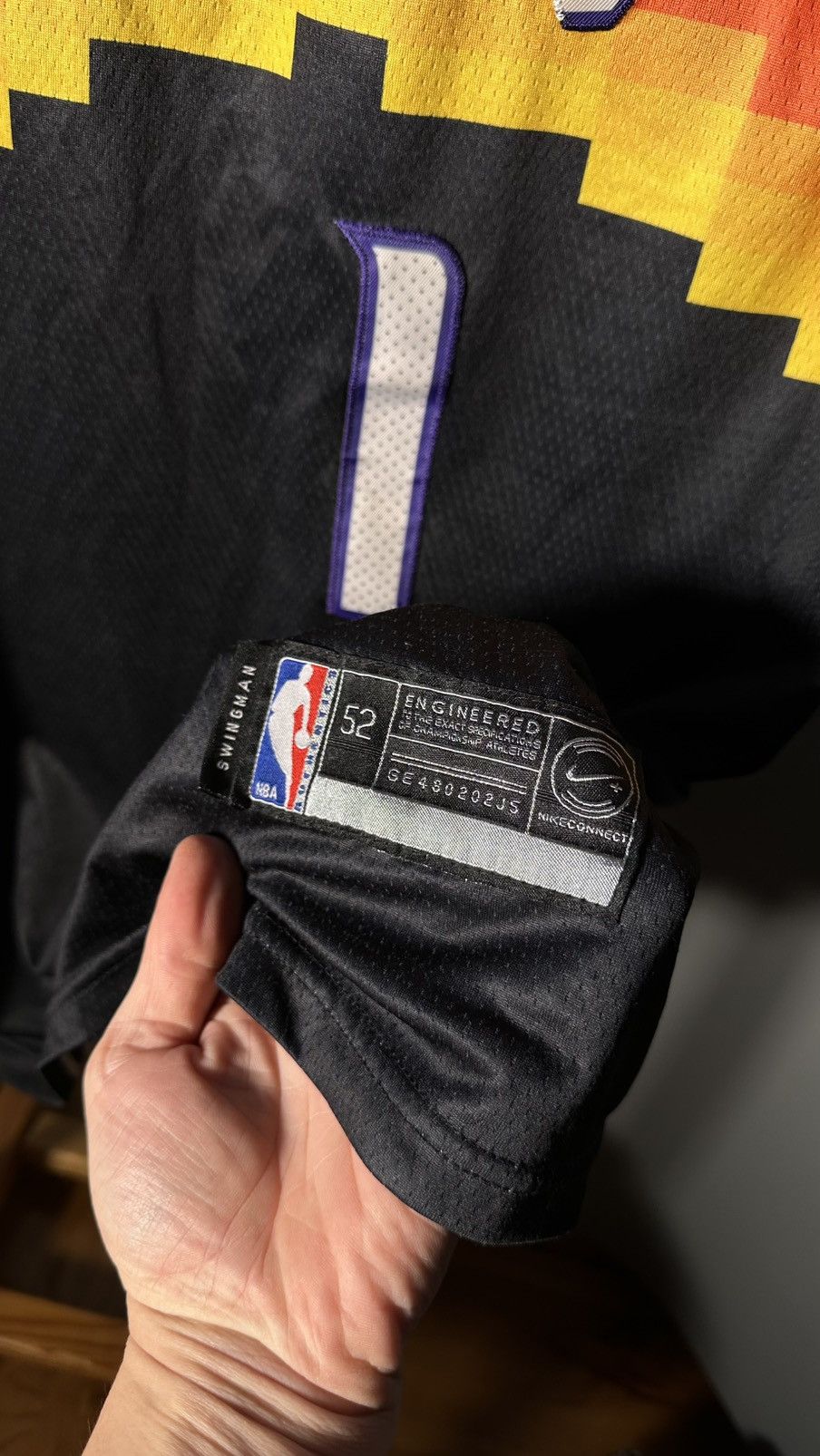 MLB Phoenix Suns Devin Booker The Valley City Edition Jersey Size US L / EU 52-54 / 3 - 6 Thumbnail