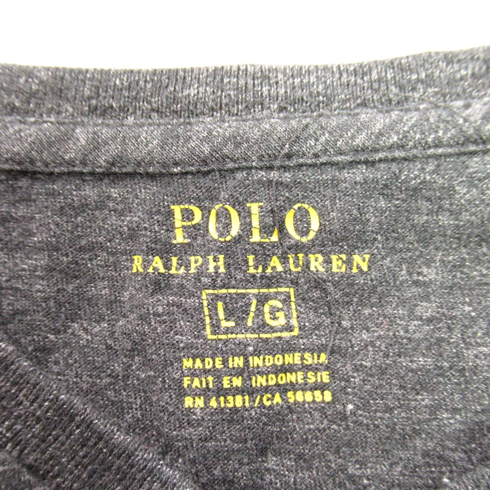 Polo Ralph Lauren Polo Ralph Lauren Shirt Mens Large Gray V Neck Short Sleeve Casual Outdoors Size US L / EU 52-54 / 3 - 4 Thumbnail