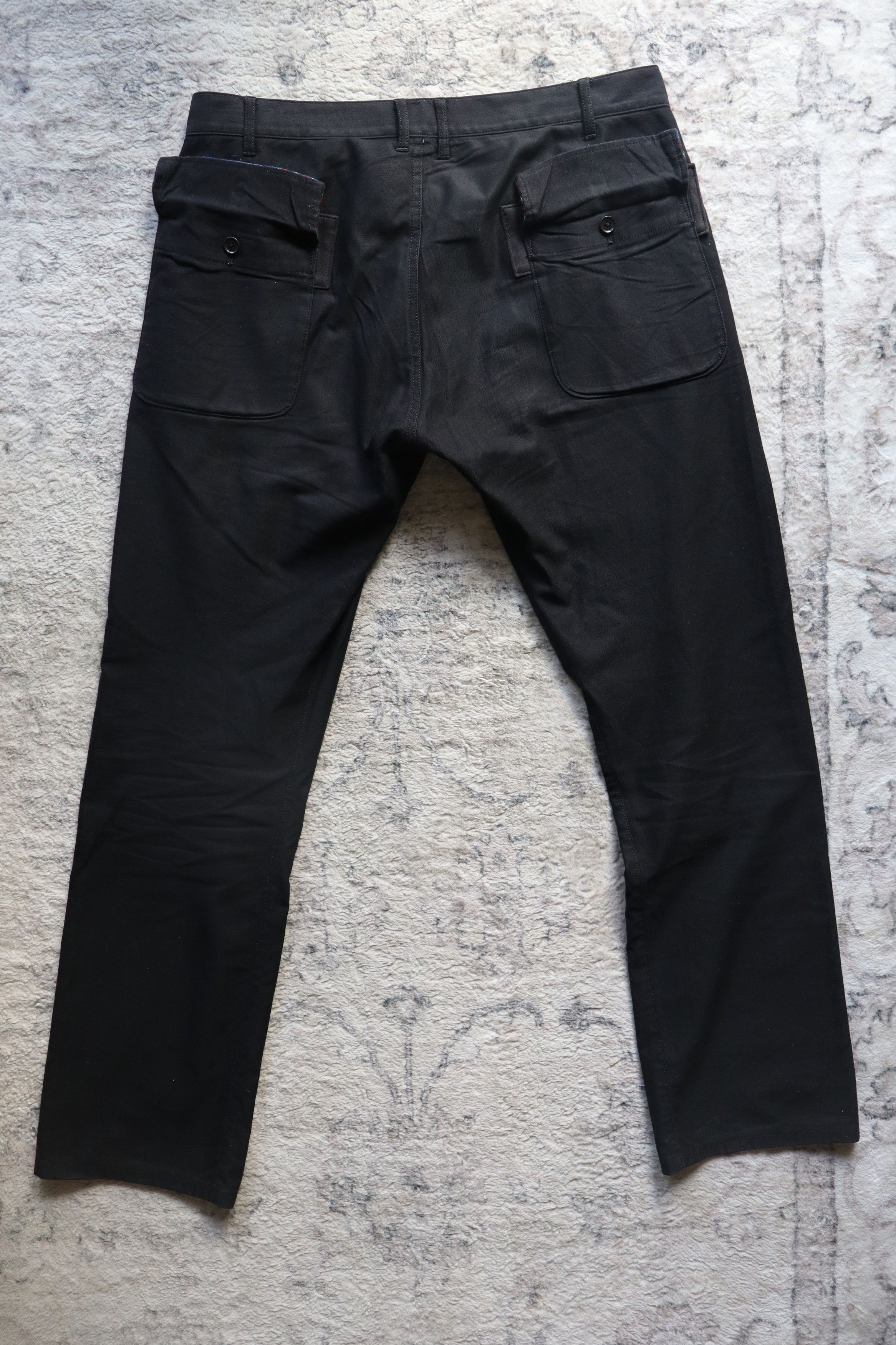 Yohji Yamamoto Yohji Yamamoto POUR HOMME Patch Pocket Cotton Pants Size US 36 / EU 52 - 5 Thumbnail
