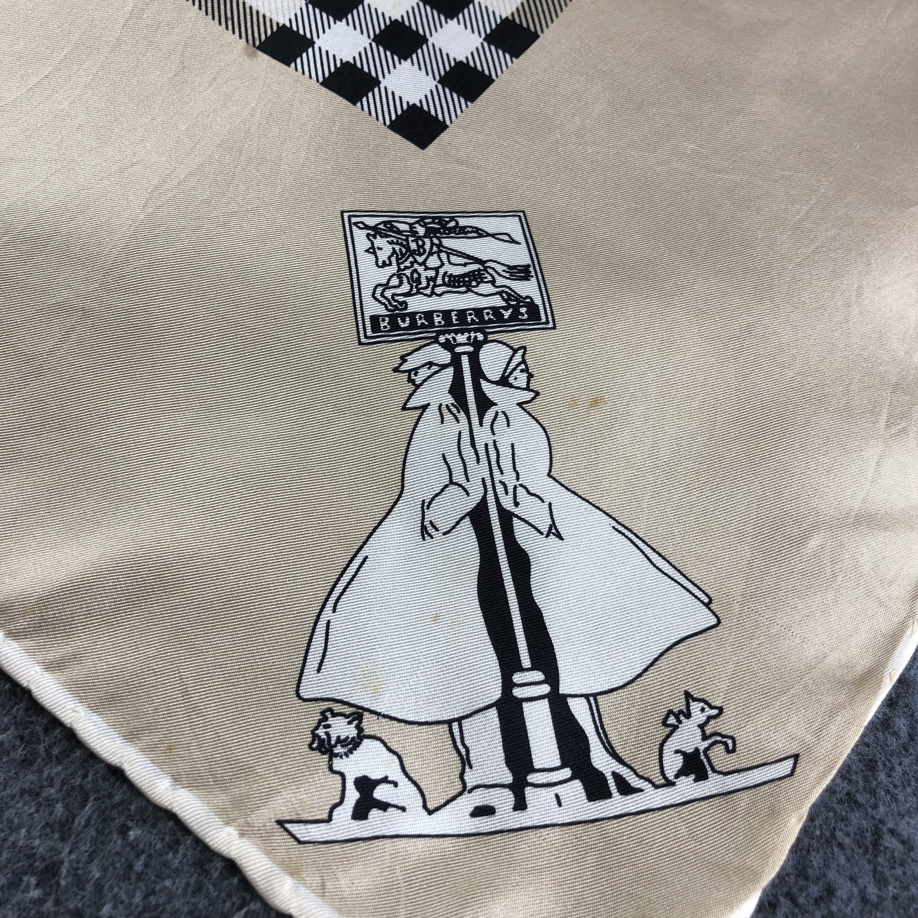 Burberry Burberrys Luxury Hand Rolled Nova Check Silk Scarf M945 Size ONE SIZE - 4 Thumbnail