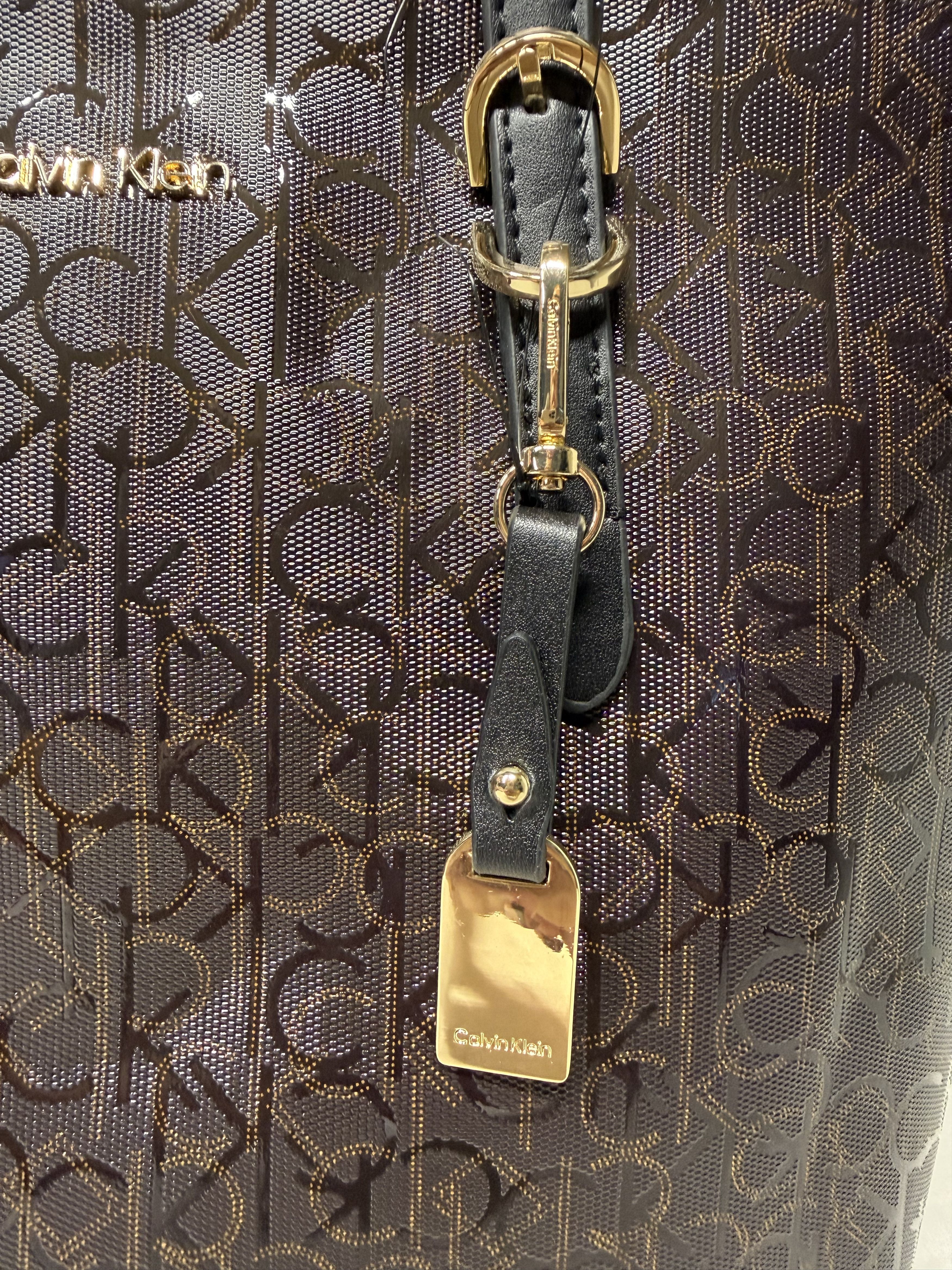 Calvin Klein Calvin Klein Brown Tote Handbag Size ONE SIZE - 3 Thumbnail