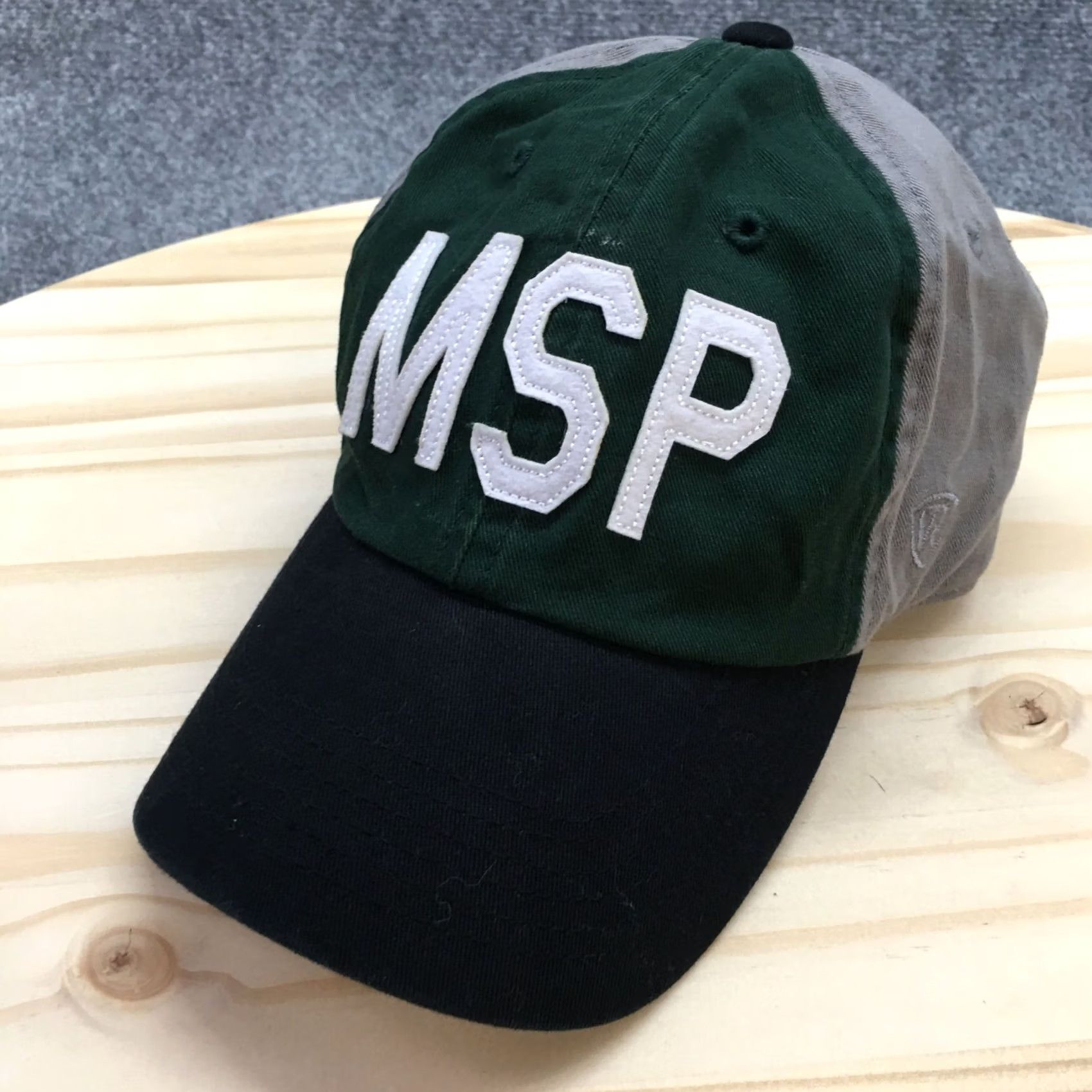 NCAA NCAA Baseball Cap Mens Gray Green MSP 2019 Final Four Minneapolis OS Adjustable Size ONE SIZE - 2 Thumbnail
