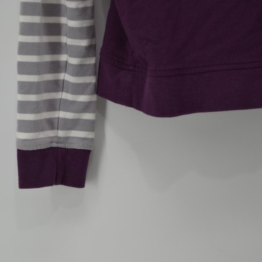 Orvis Orvis Womens Hooded Sweater Top Striped Burgundy Pocket Sz S Size S / US 4 / IT 40 - 13 Thumbnail