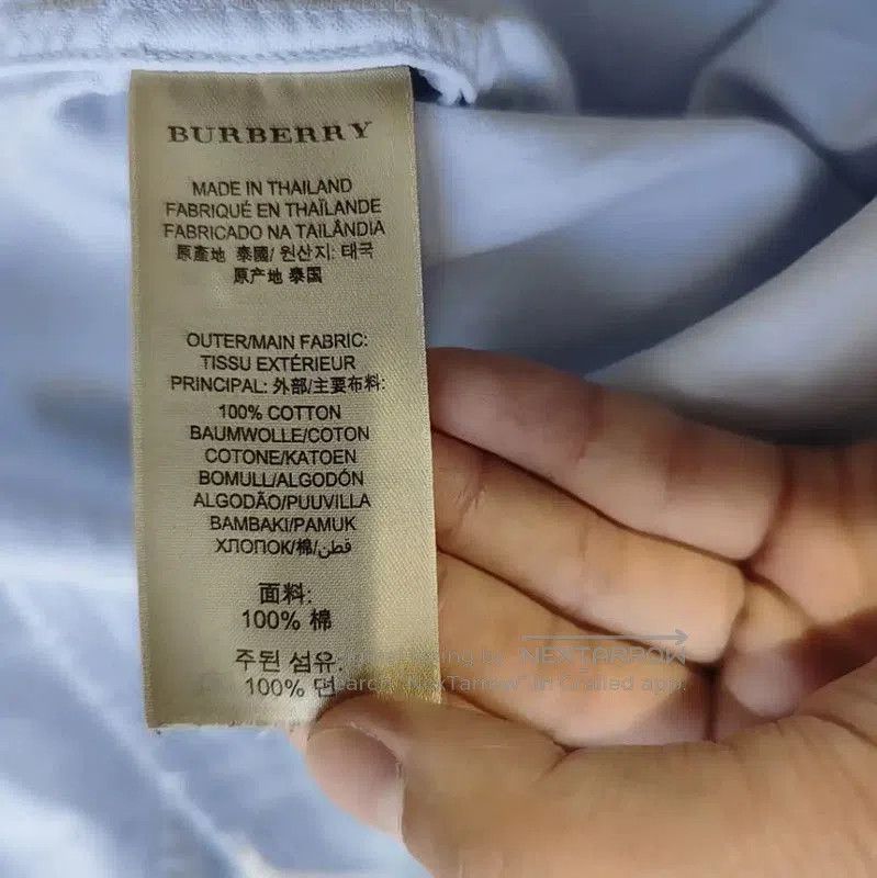 Burberry Burberry Light Blue Polyester Women's Shirt. Size M / US 6-8 / IT 42-44 - 5 Thumbnail