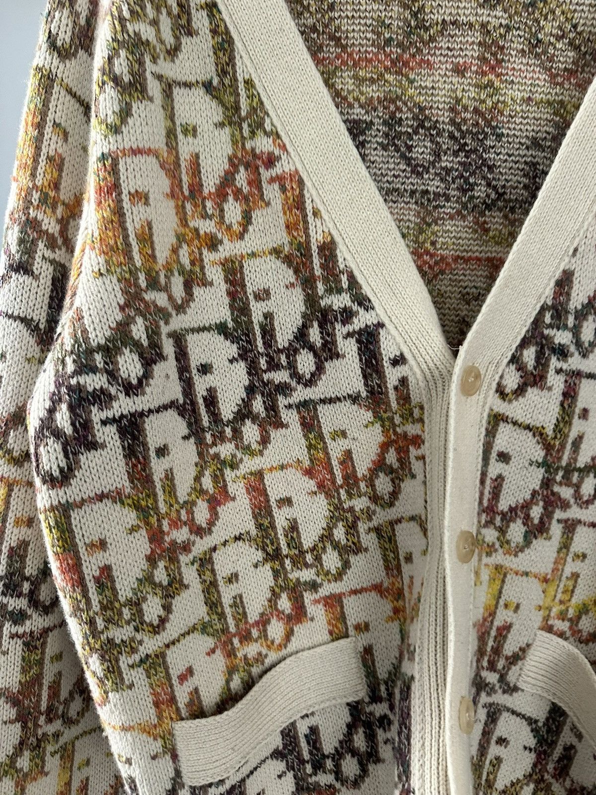 Dior DIOR MEN Oblique Jacquard Wool Cardigan Size US L / EU 52-54 / 3 - 7 Thumbnail