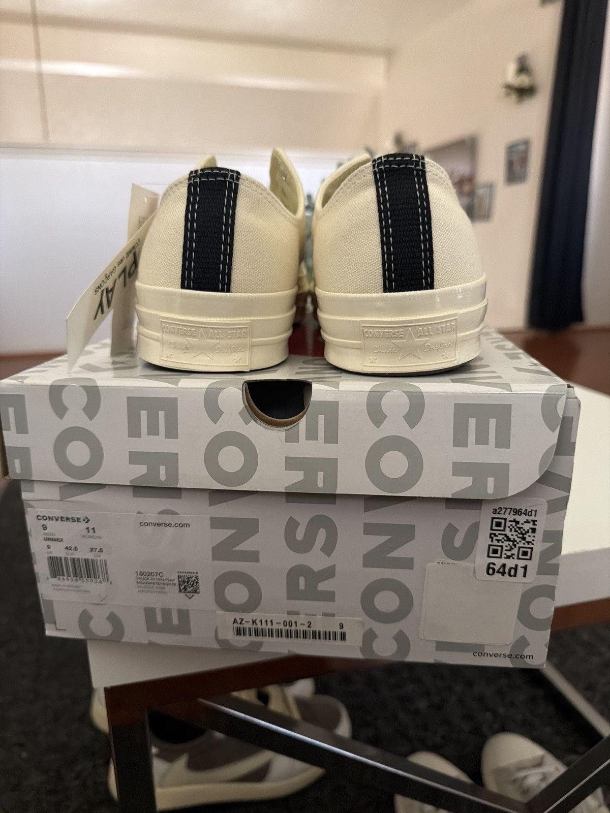 CDG by Comme des Garcons COMME DES GARÇONS PLAY X CHUCK 70 LOW 'MILK' Size US 9 / EU 42 - 7 Thumbnail