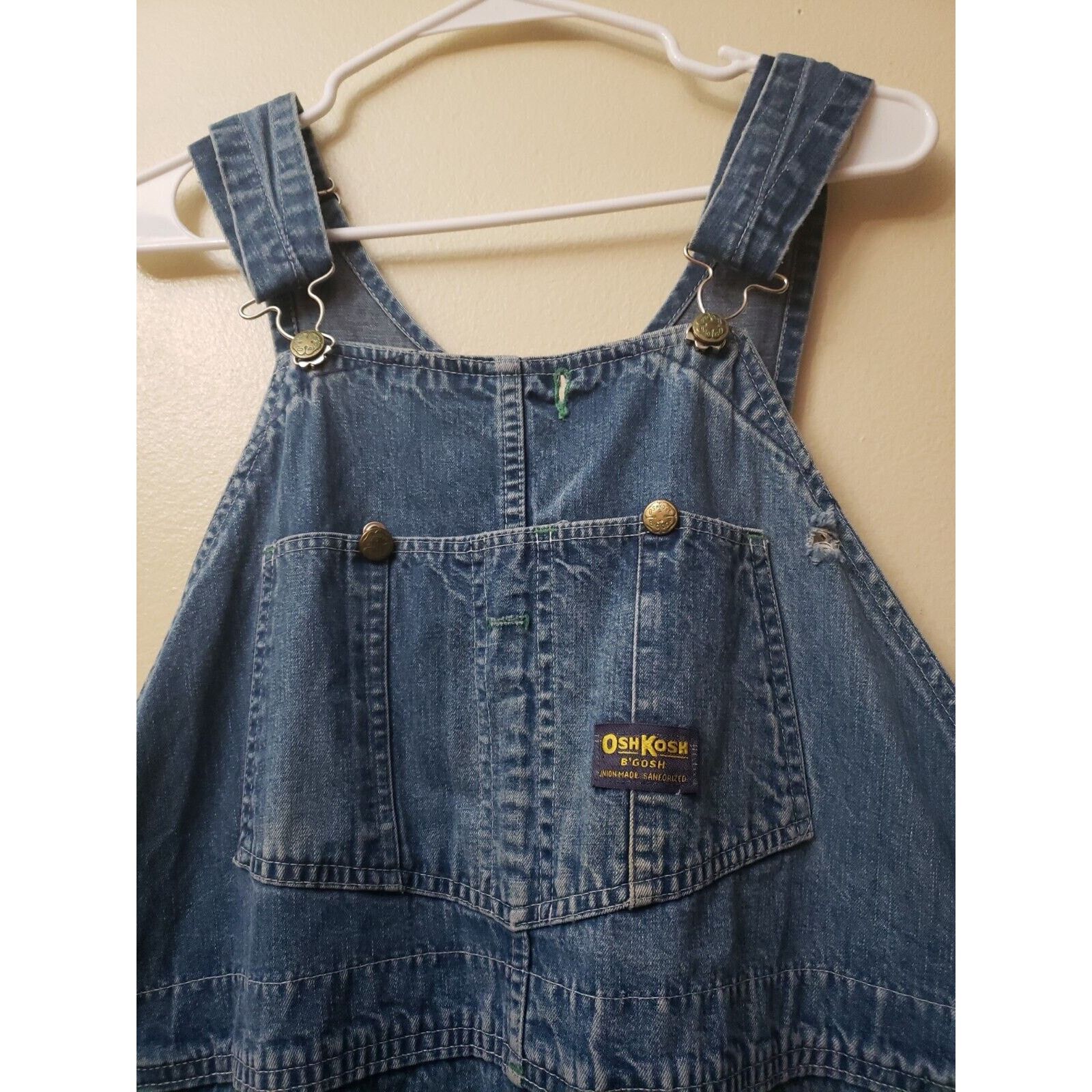 Oshkosh OshKosh B'Gosh Vestbak Bib Overalls Green Stitch 44×26 unsix Size US 44 / EU 60 - 8 Thumbnail