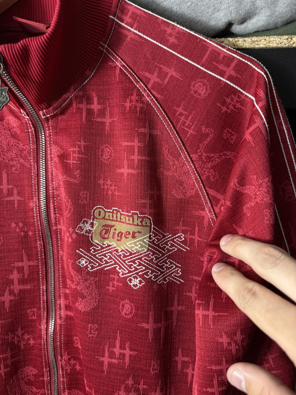 Onitsuka Tiger Onitsuka Tiger Track Jacket Red Full Zip Y2K Japan Style S Size US S / EU 44-46 / 1 - 4 Thumbnail