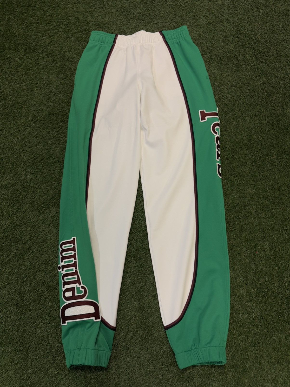 Denim Tears Green White Track Pants Size S (NEW)