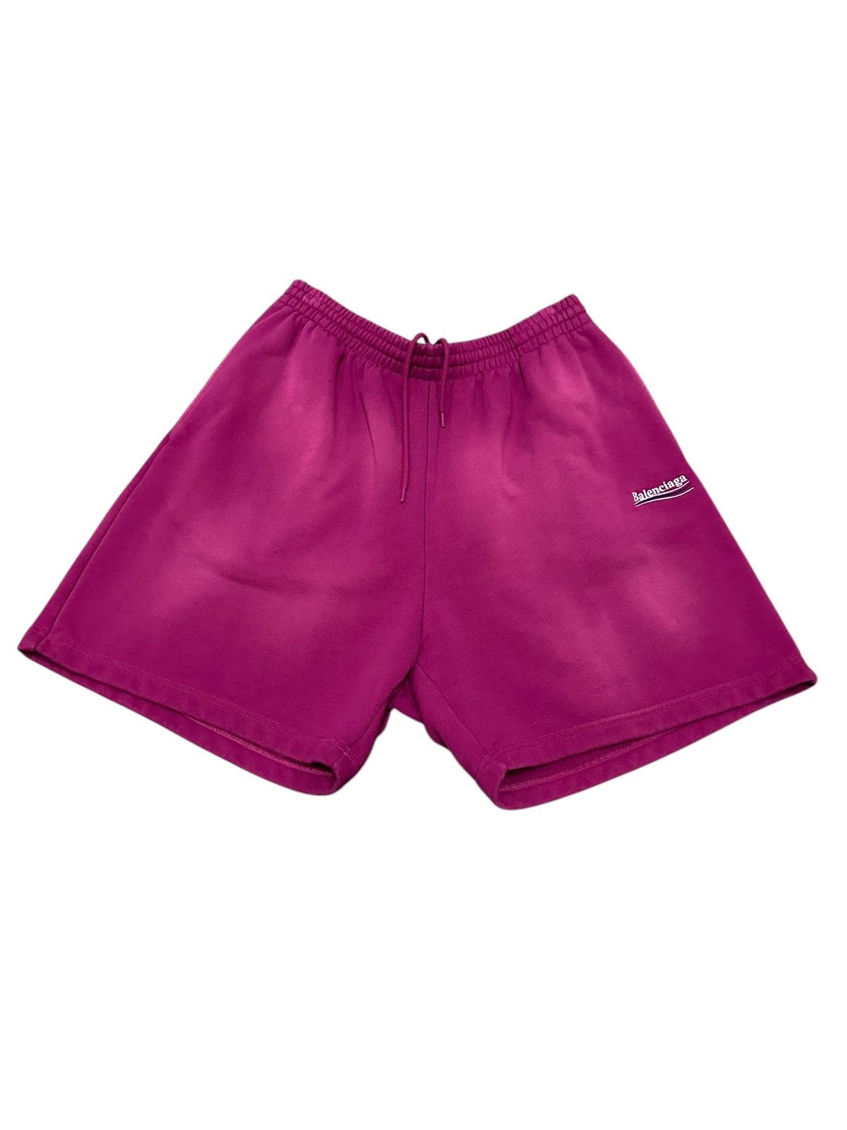 ショートパンツ BALENCIAGA Women Shorts  Burmudas 405812 681822TMO68 Purple Balenciaga Balenciaga Campaign Logo Shorts | Grailed