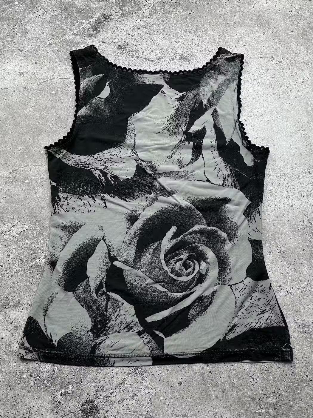Japanese Brand Vintage Printed Tank Top C145(V592)(E8) Size S / US 4 / IT 40 - 2 Thumbnail