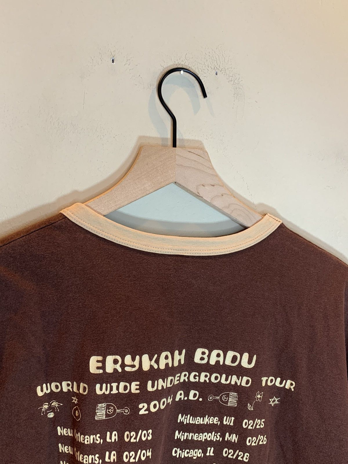 Band Tees *RARE* Vintage Erykah Badu World Wide Underground Tour Shirt Size US XXL / EU 58 / 5 - 6 Thumbnail