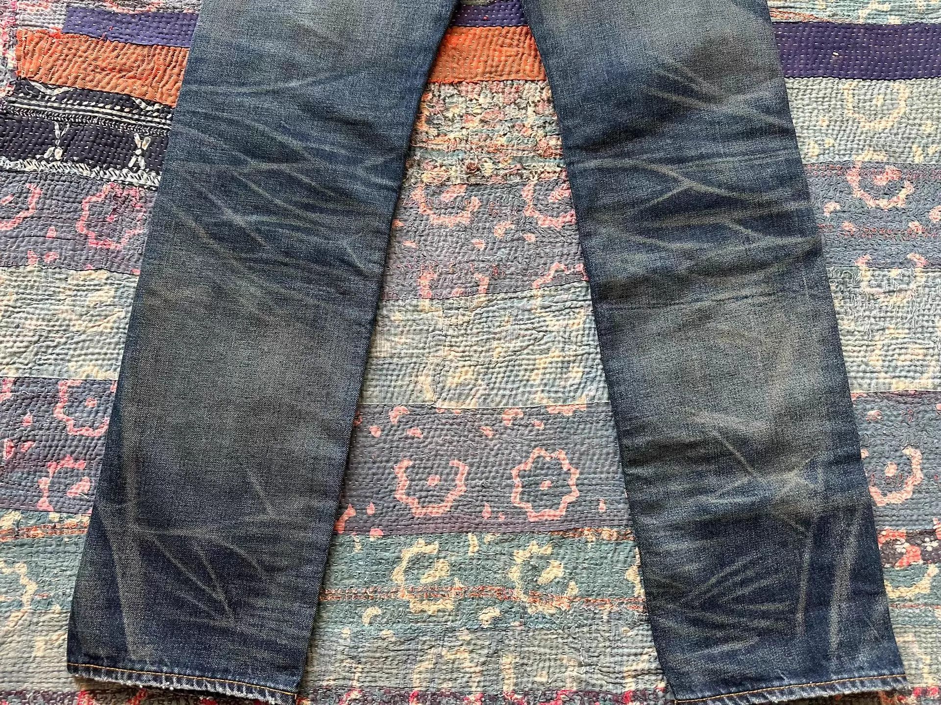 RRL Ralph Lauren RRL Vintage Distressed Ripped Straight Jeans 30x32 Size US 30 / EU 46 - 4 Thumbnail