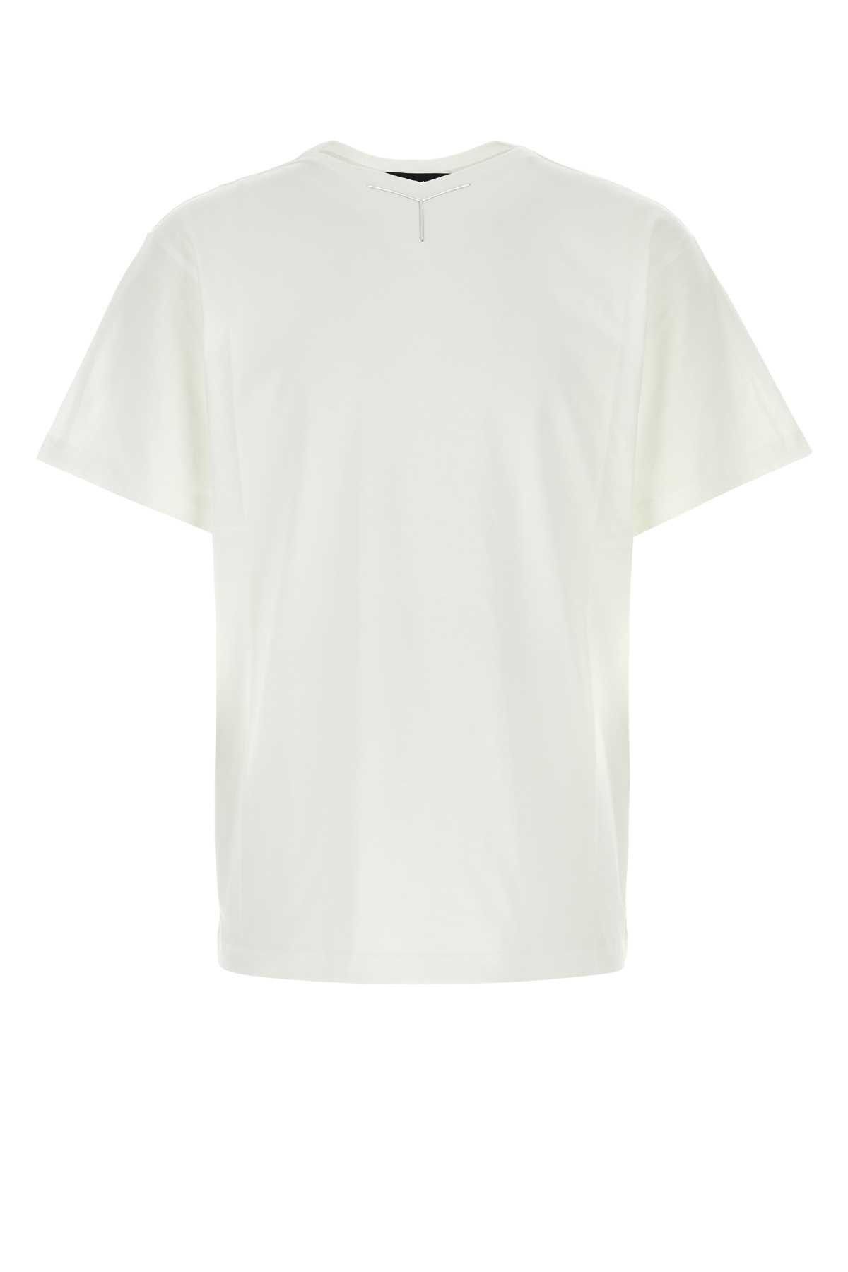 image of Yproject White Cotton T-Shirt, Men's (Size Medium)