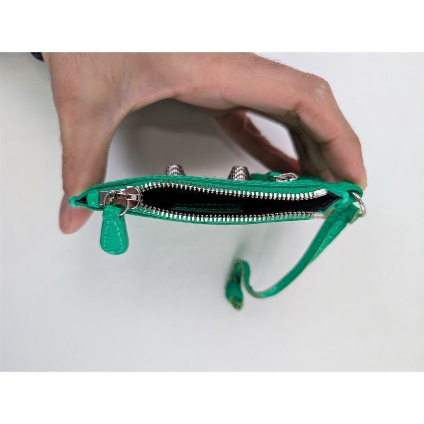 Balenciaga o1rshd1 Size: OS / Le Cagole Card Holder in Neon Green Size ONE SIZE - 6 Thumbnail