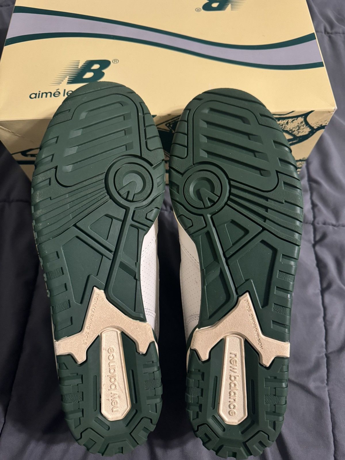 Aime Leon Dore × New Balance New Balance 550 - Aime Leon Dore White Green Size US 10.5 / EU 43-44 - 4 Thumbnail