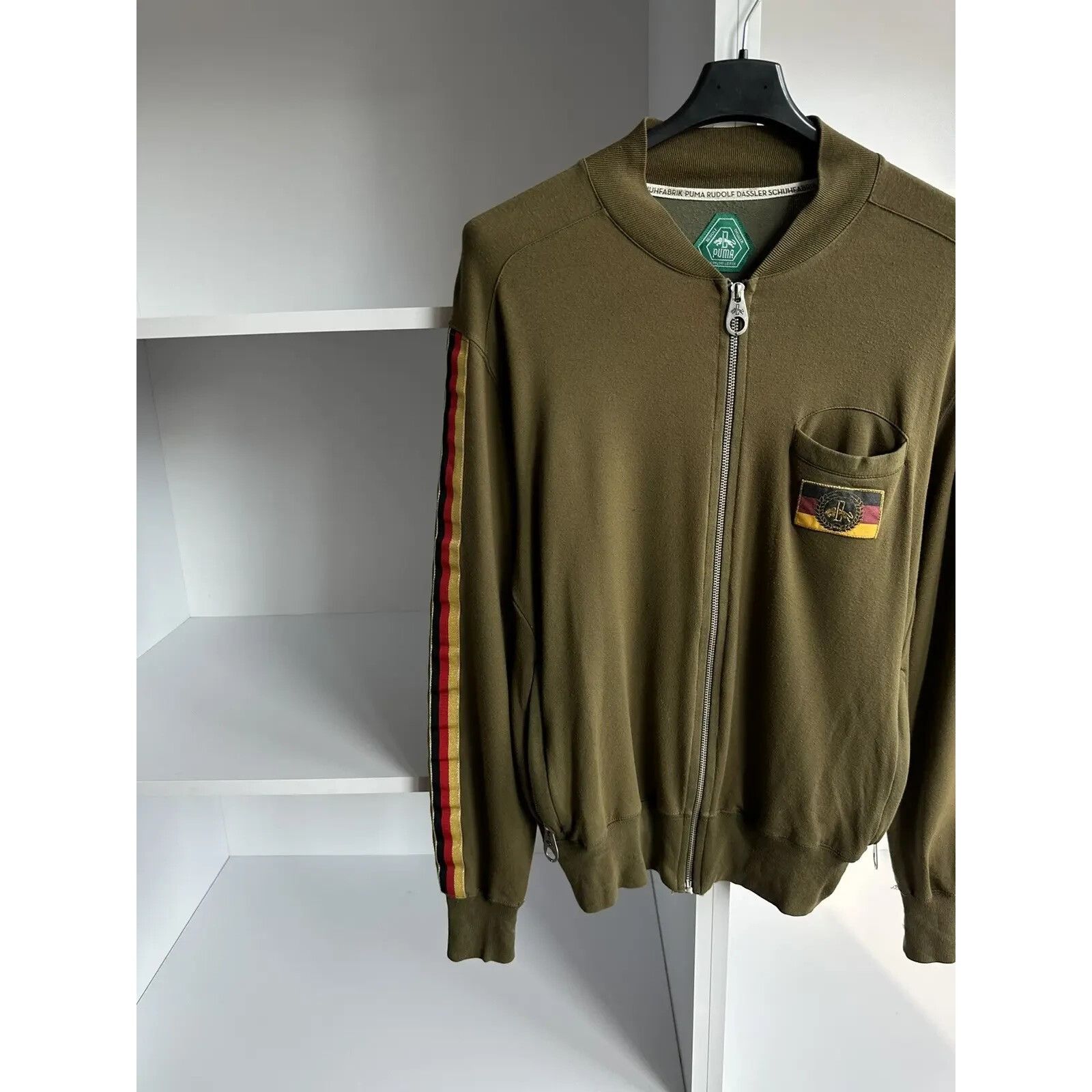 Puma VTG Puma Rudolf Dassler Rare Zip Track Jacket Size US L / EU 52-54 / 3 - 7 Thumbnail