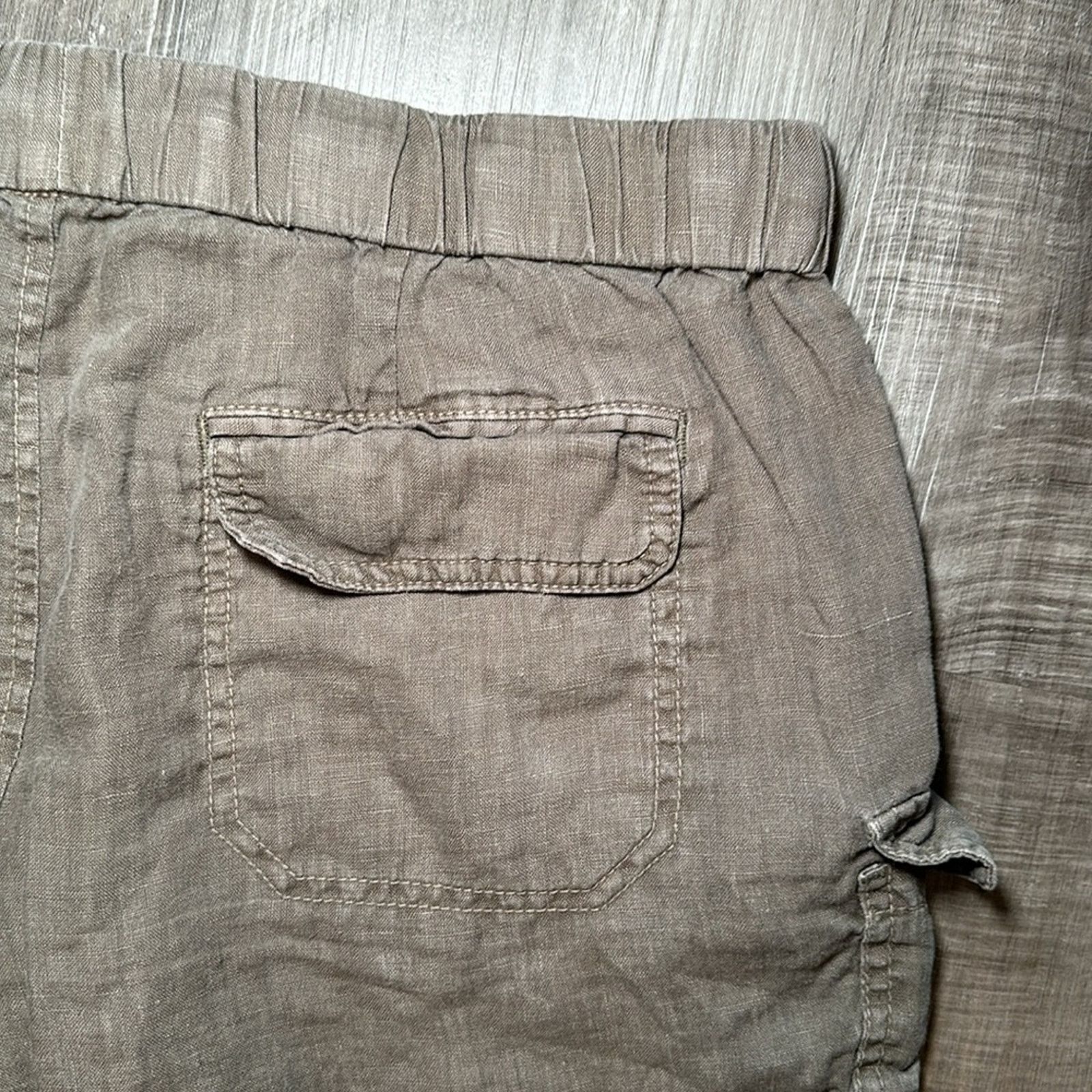 Joie Joie Ilya Linen Cargo Shorts - Medium Size 28" / US 6 / IT 42 - 3 Thumbnail