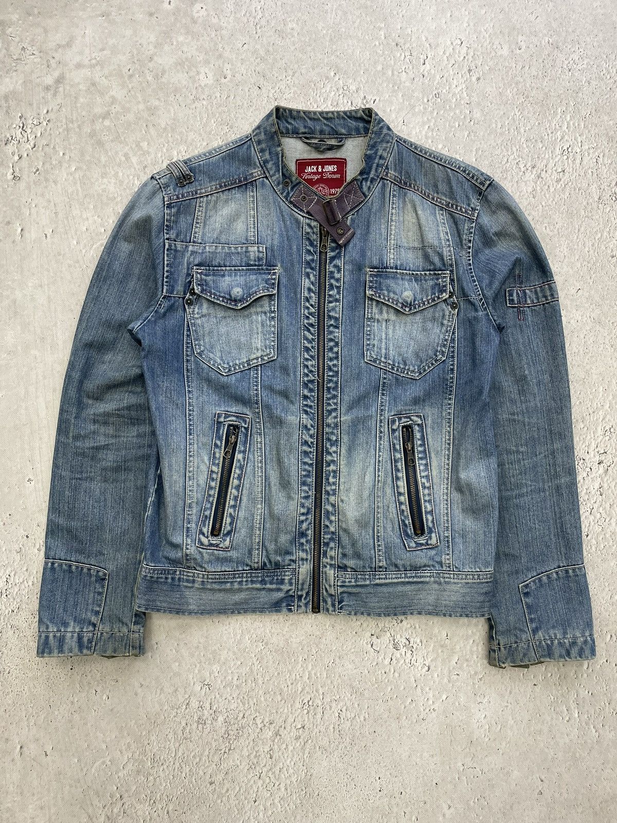 Diesel Diesel style distressed denim zipper jacket y2k hype Size US M / EU 48-50 / 2 - 2 Thumbnail