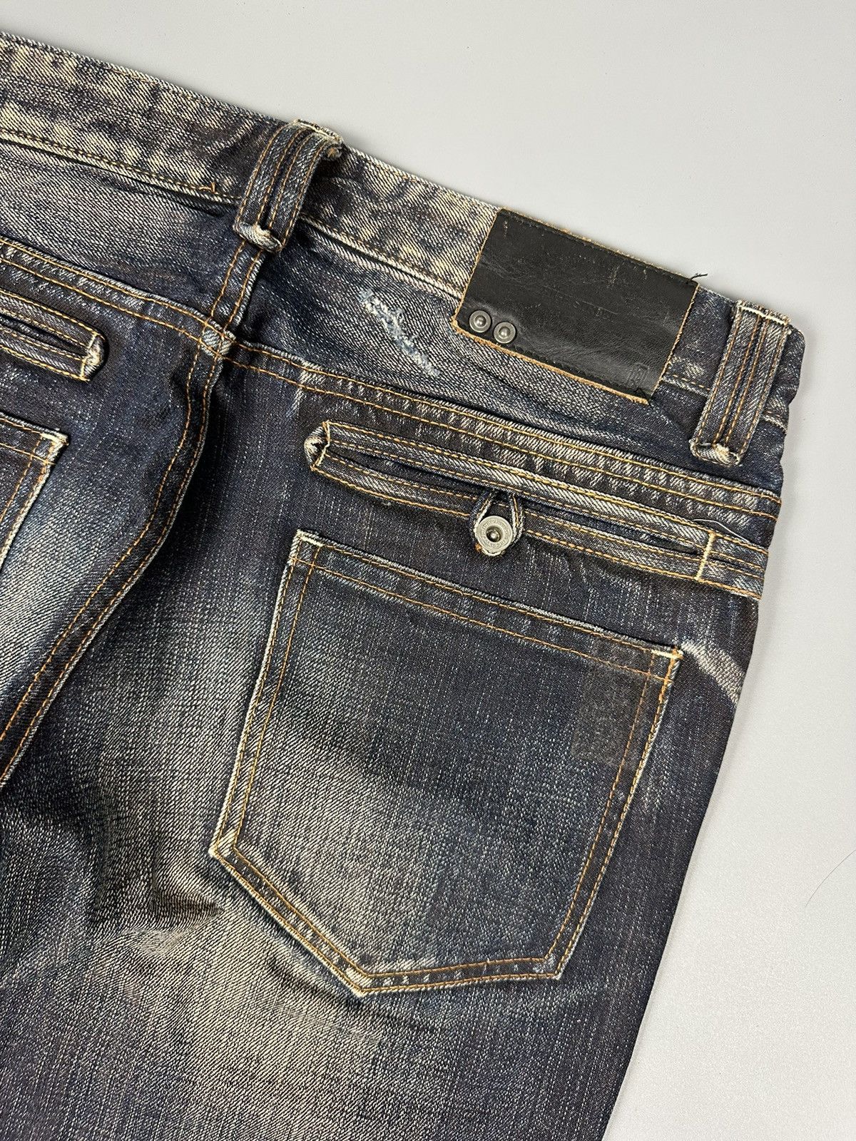 Japanese Brand Japanese High Street Whiskered Flare Denim Size US 33 - 11 Thumbnail