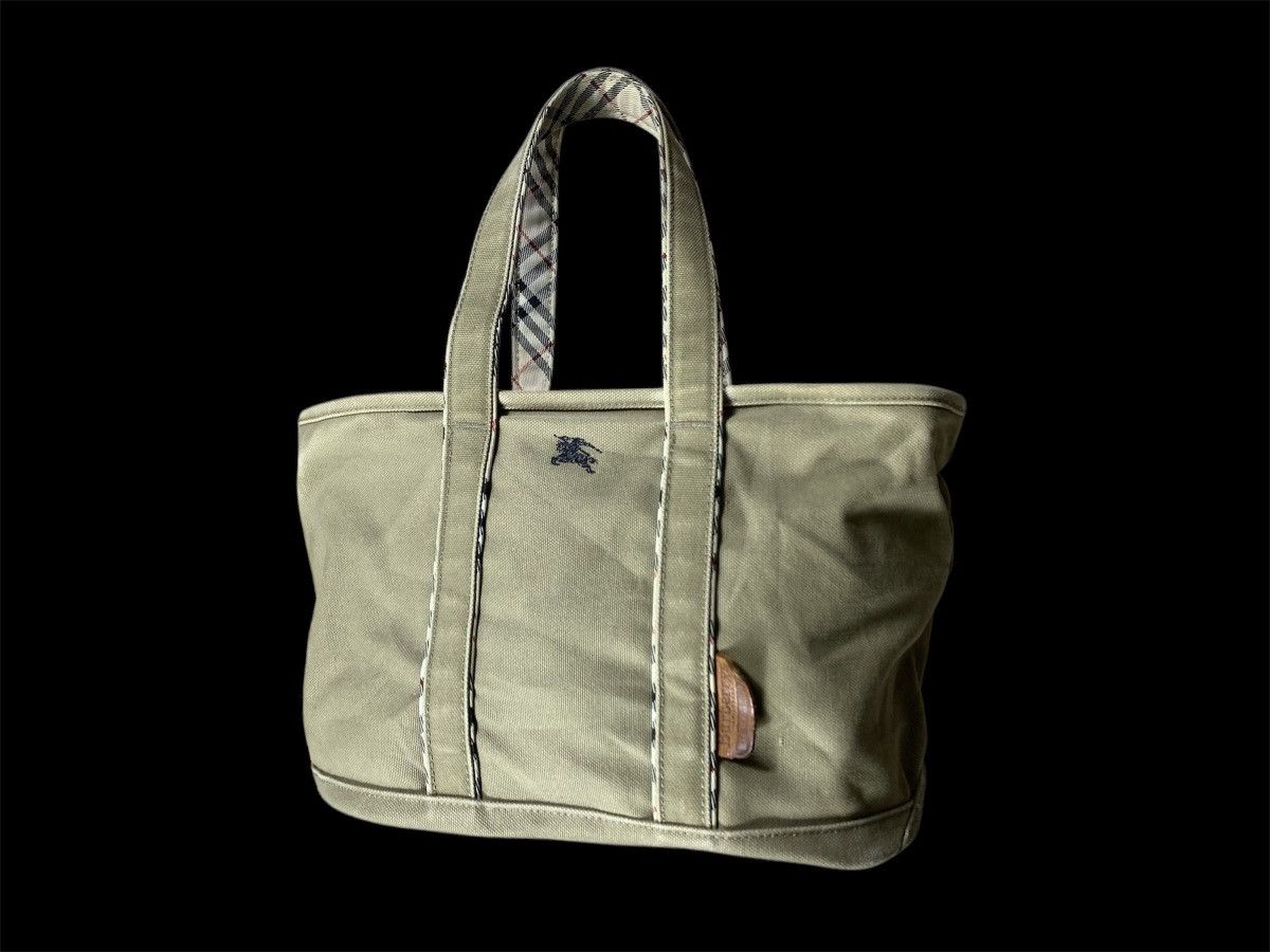 Burberry Vintage Burberrys kanvas tote Bag Size ONE SIZE - 1 Thumbnail