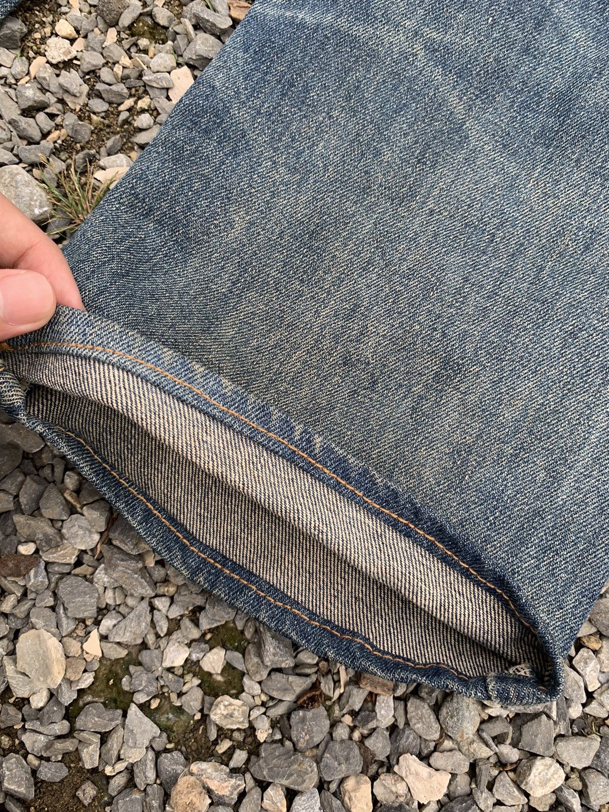 Kapital VINTAGE GL HEART RUSTY JAPANESE DISTRESSED DENIM Size US 28 / EU 44 - 15 Thumbnail