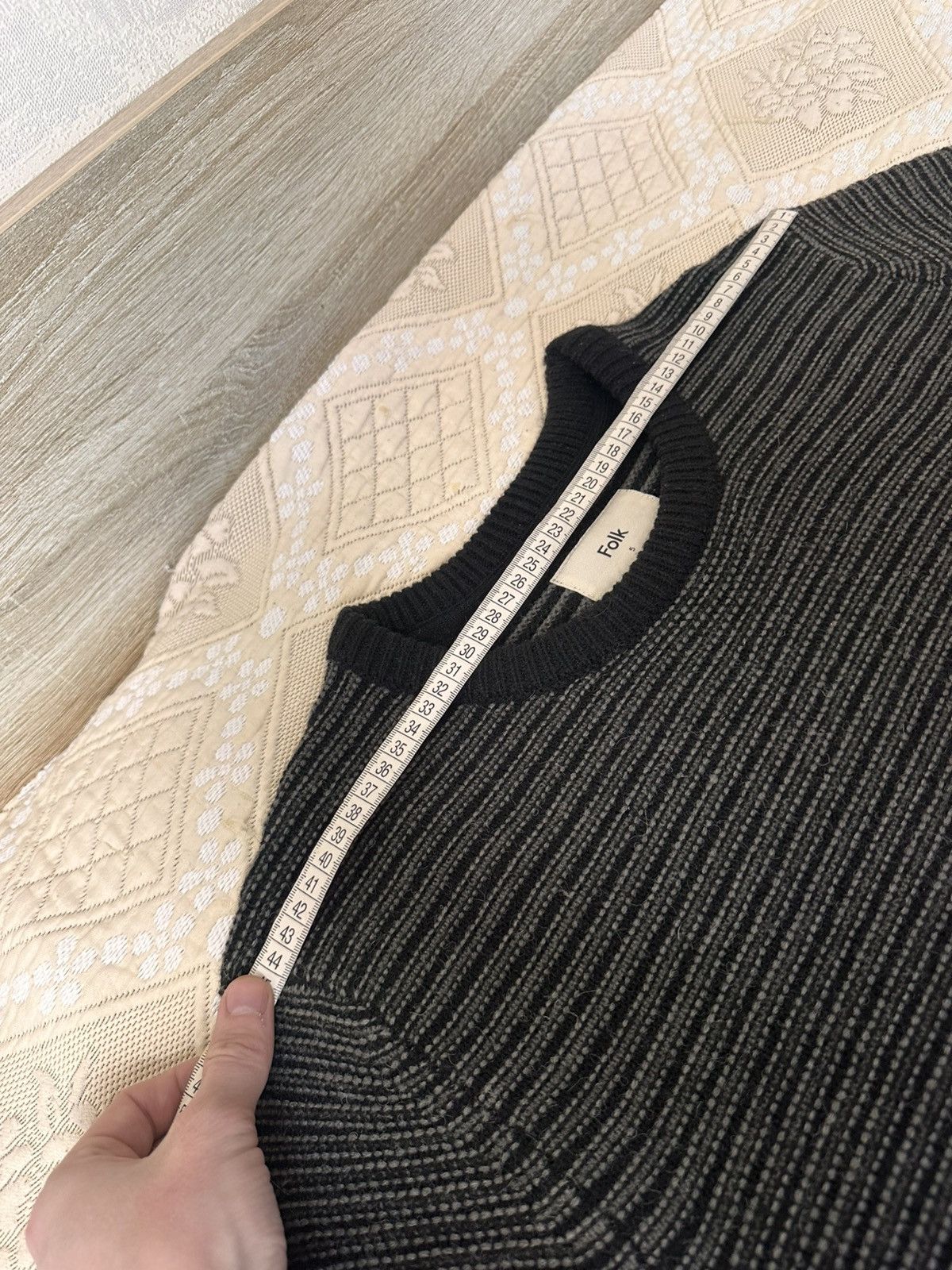 Folk 🔥 Folk Wool Blend Striped Knitted Sweater Pullover Mens Y2K Size US L / EU 52-54 / 3 - 9 Thumbnail