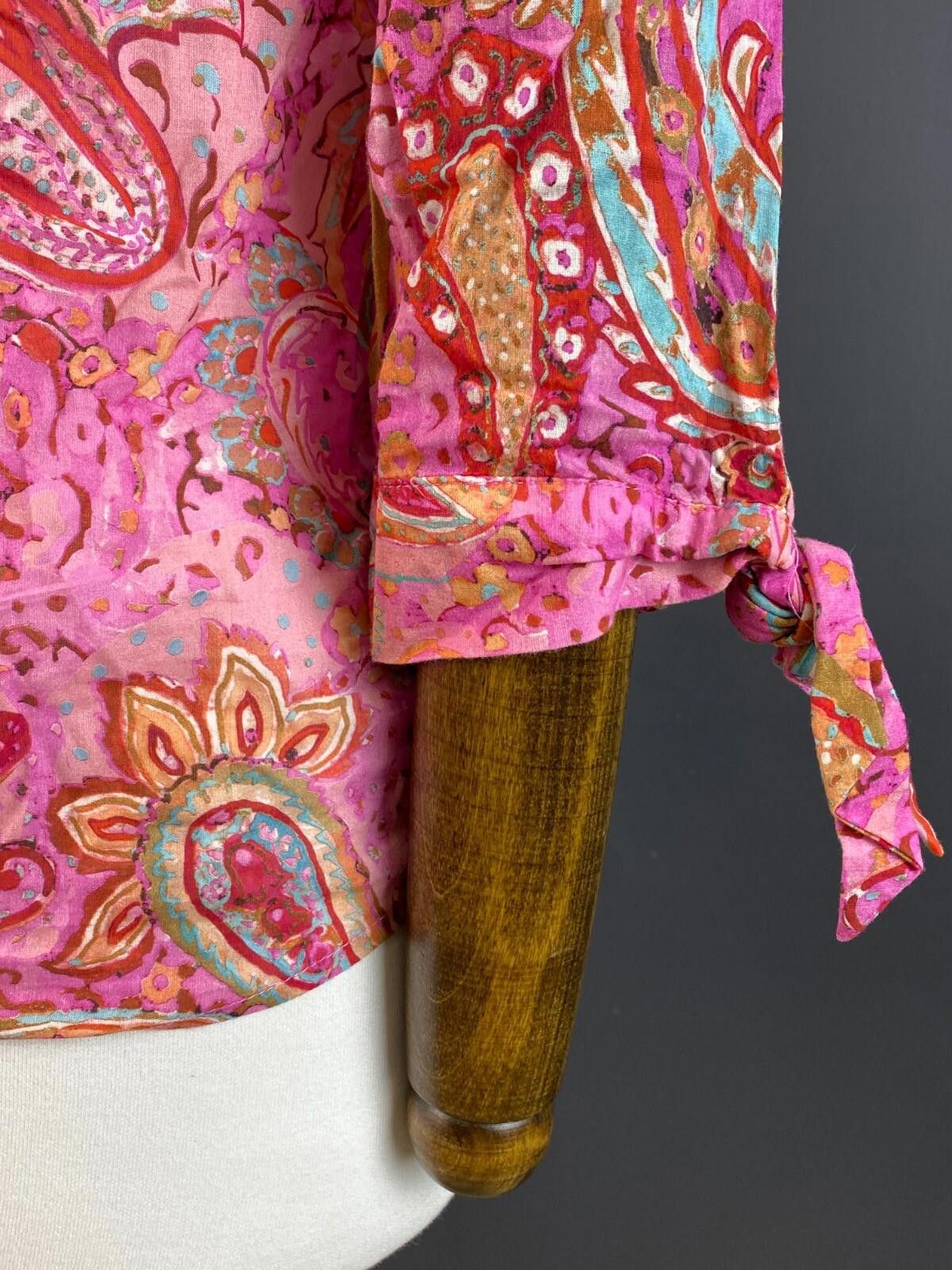 Designer Emily Van Den Bergh Multicolor Paisley Shirt Sz 36 / S Size M / US 6-8 / IT 42-44 - 9 Thumbnail