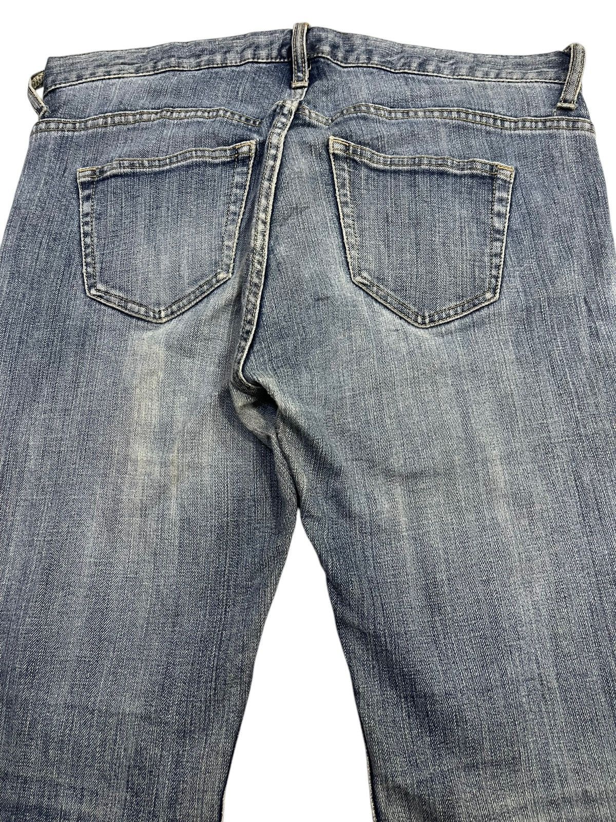 If Six Was Nine Vintage Japanese Brand Blue Faded Wash Style Flare Jeans Size US 32 / EU 48 - 6 Thumbnail