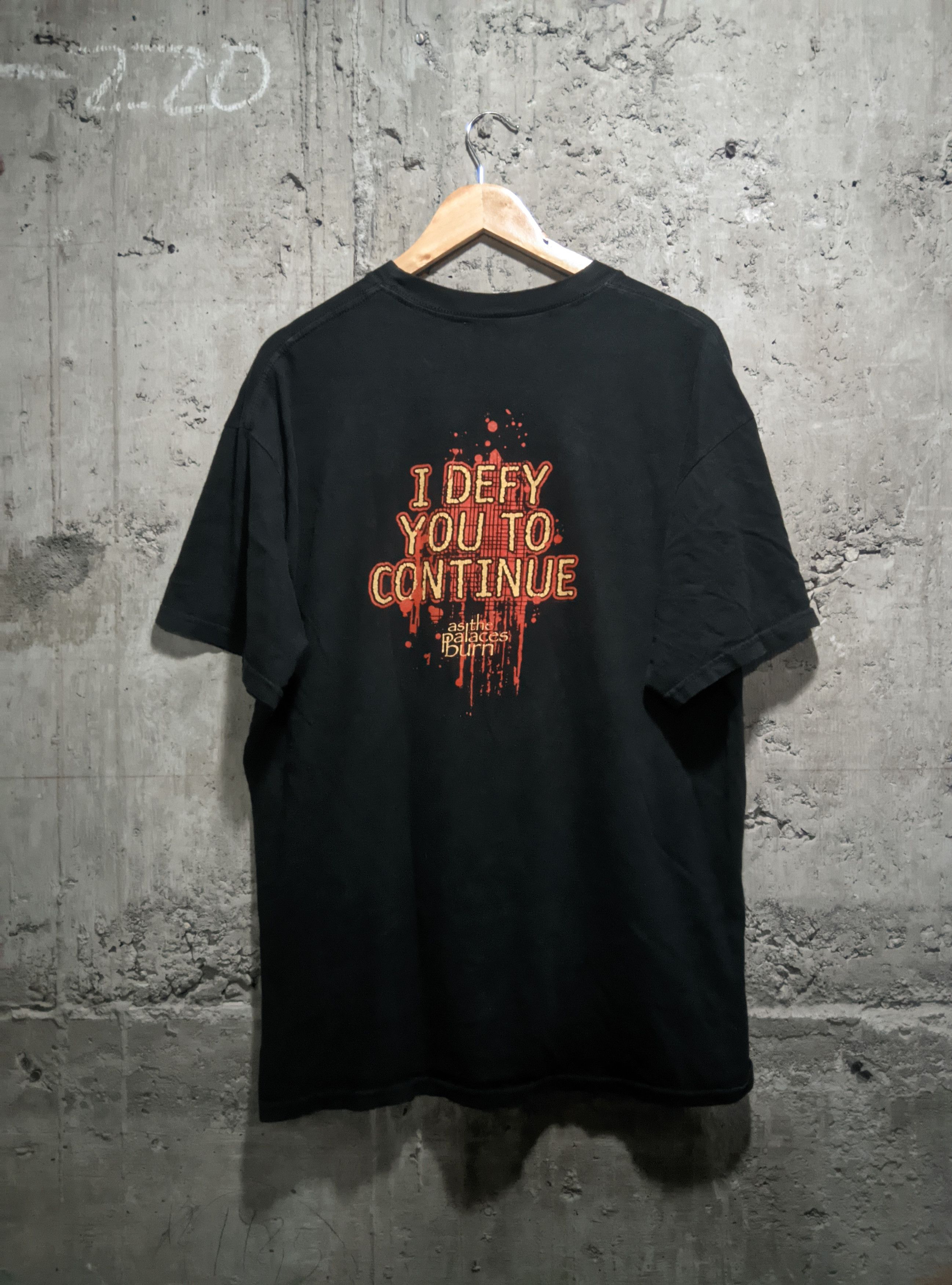 Vintage Vintage 2005 lamb of god as the palace burns metal t shirt Size US XL / EU 56 / 4 - 2 Thumbnail