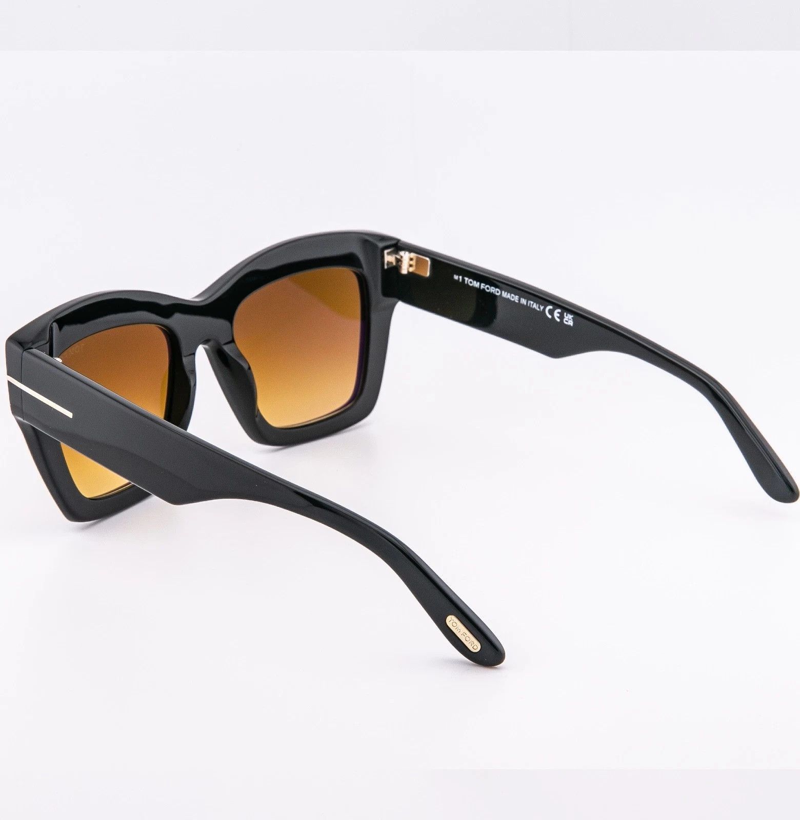 Tom Ford TOM FORD LUNA FT1191 01F Black Brown Sunglass 1191 TF1191 Size ONE SIZE - 4 Thumbnail