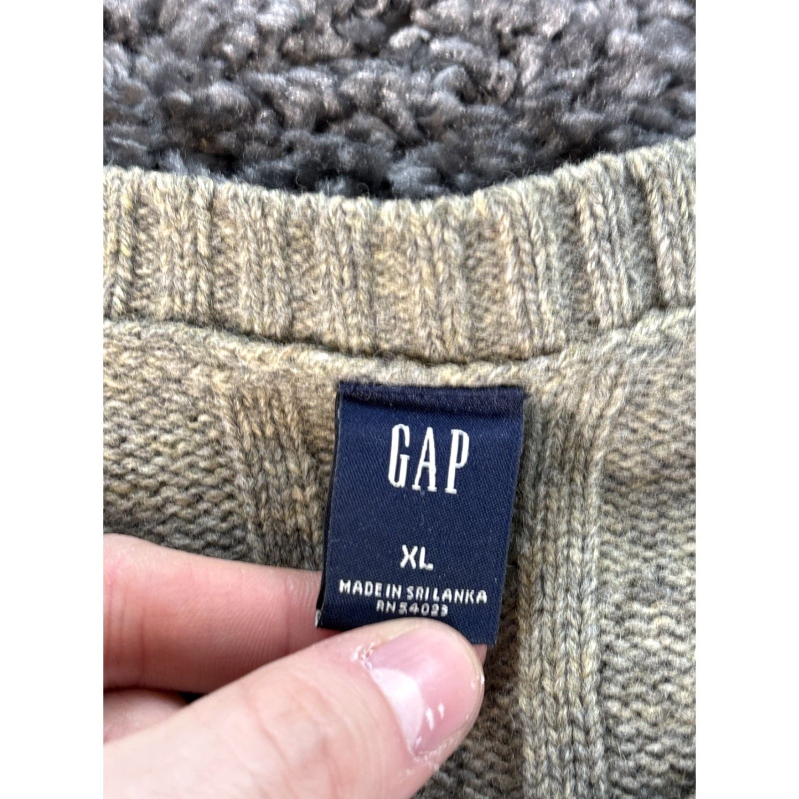 Gap VINTAGE Gap Sweater Mens XL Wool Knit Crew Neck 90s Green pullover Ribbed Knit Style Mens Size US XL / EU 56 / 4 - 4 Thumbnail