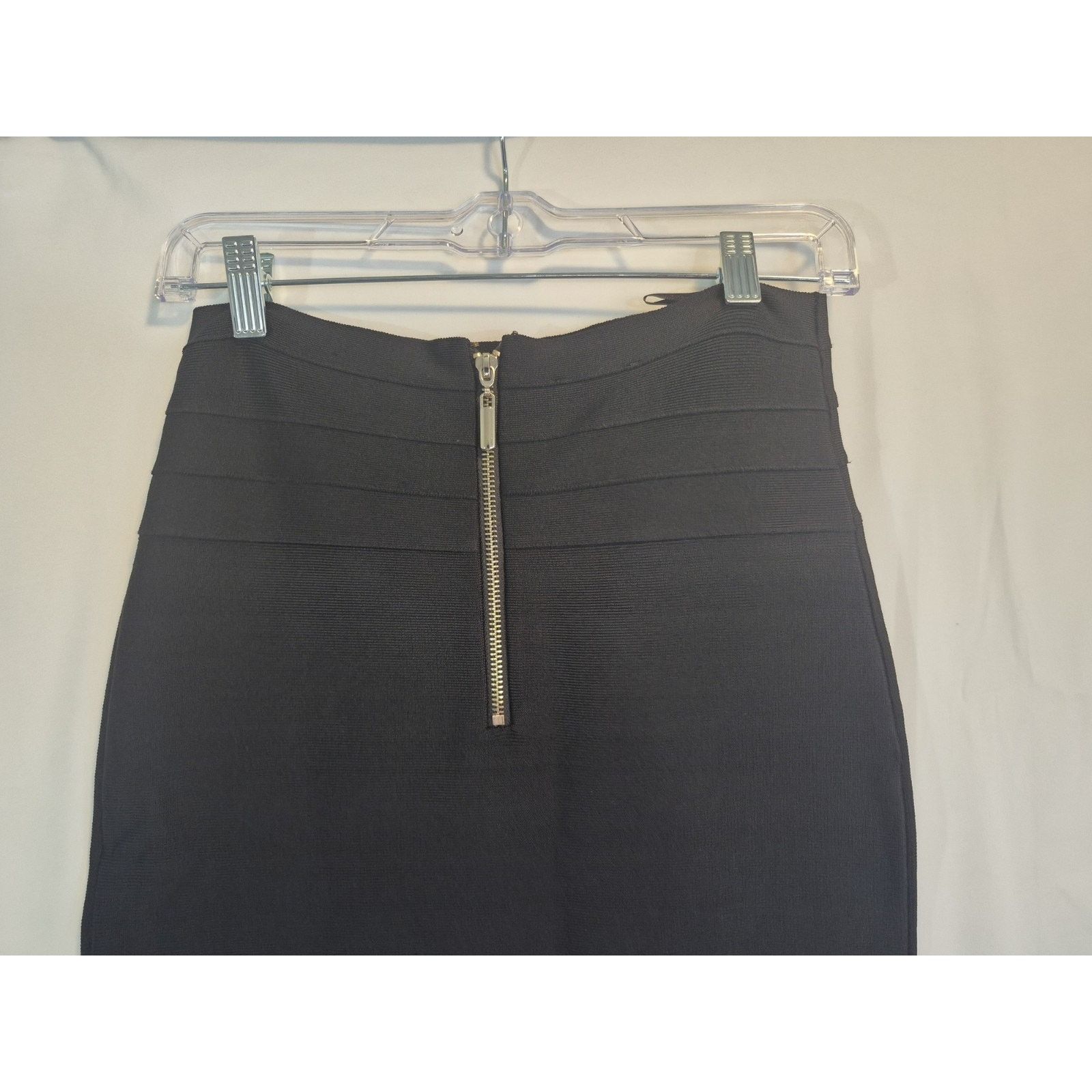Bebe New w/Tag Bebe Black Stretch Bandage Skirt Medium Y2K Size 26" / US 2 / IT 38 - 4 Thumbnail
