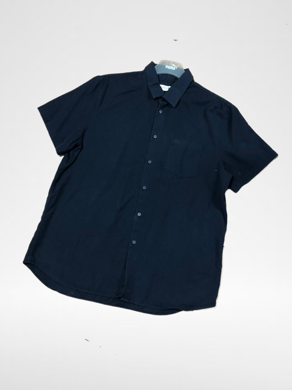 Lacoste Logo Black Shirt Y2K Lacoste Avant-Garde Size US M / EU 48-50 / 2 - 1 Thumbnail